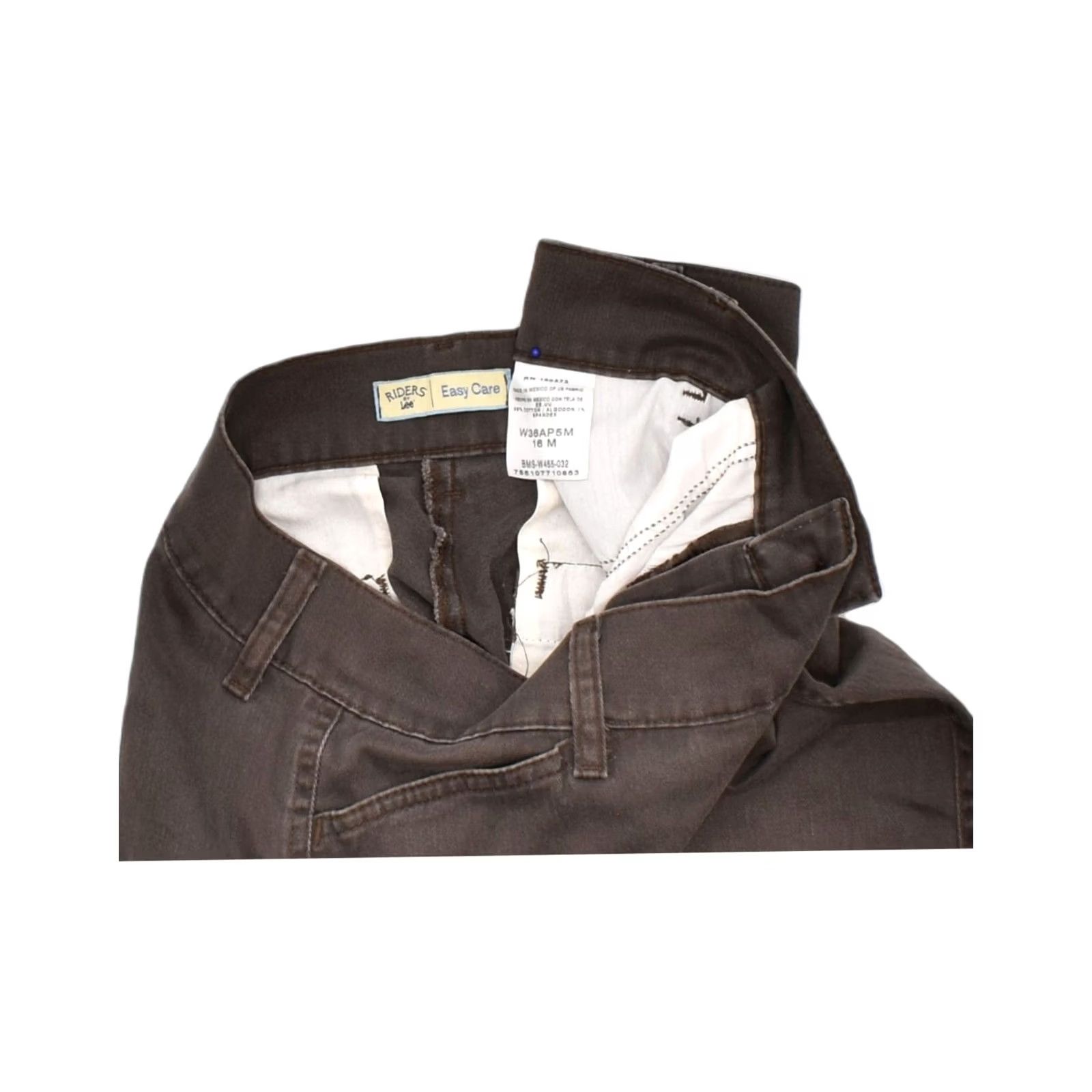 Lee LEE Womens Riders Straight Casual Trousers W36 L31 Brown Cotton Size 25" / US 0 / IT 36 - 3 Thumbnail