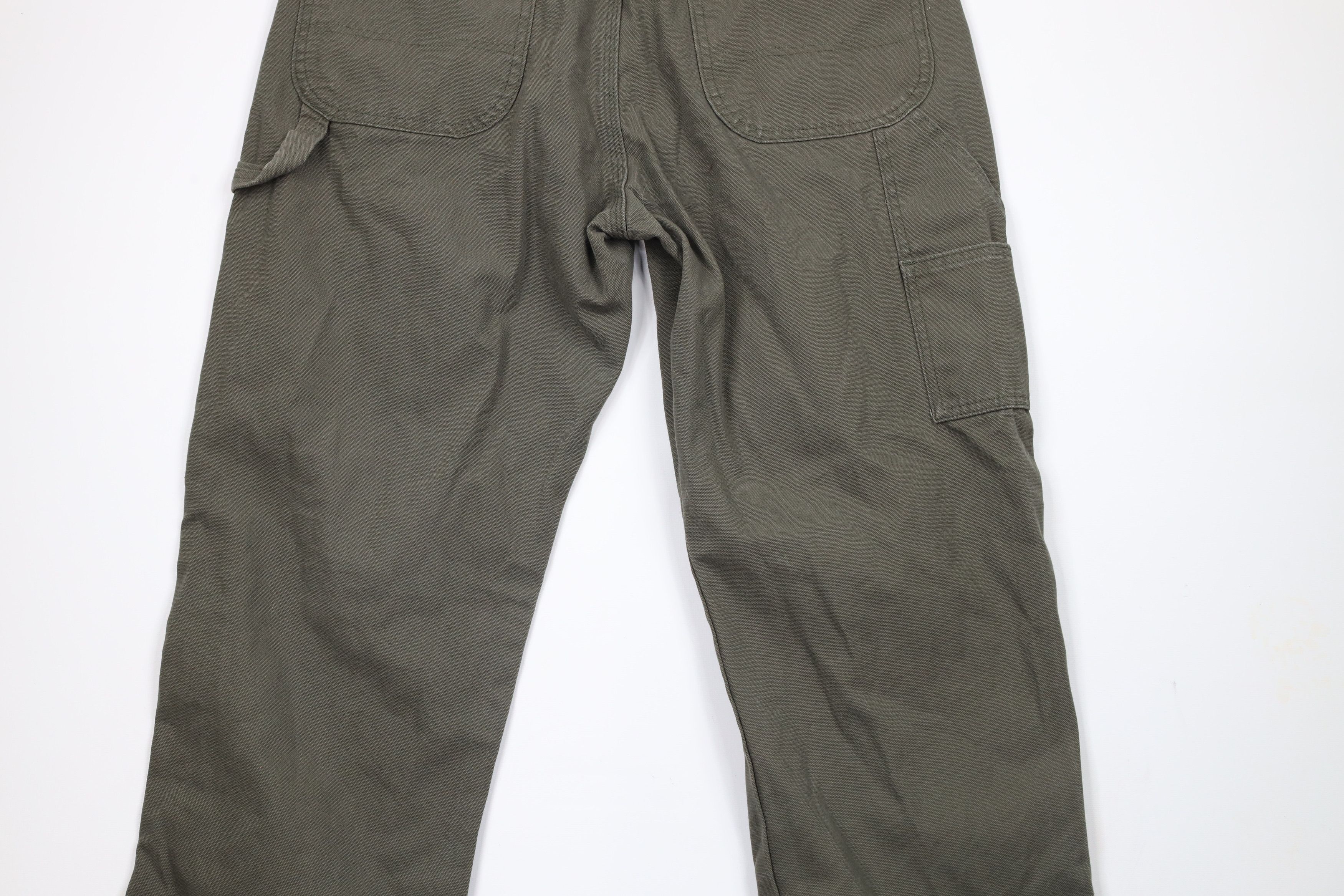 Dickies × Vintage Vintage Dickies Out Wide Leg Dungaree Canvas Pants Green Size US 36 / EU 52 - 10 Thumbnail