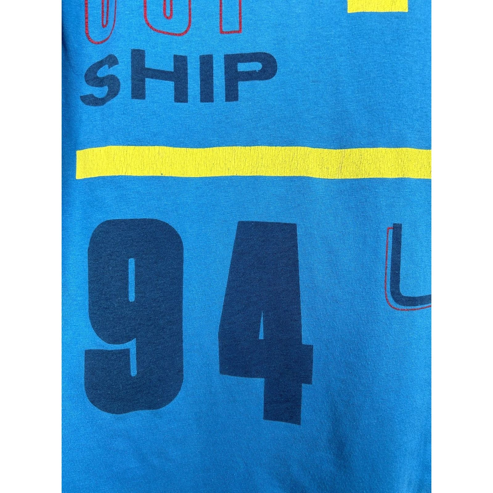 Adidas 90s Vintage Adidas 1994 World Cup Soccer Champions AOP Tee Size US M / EU 48-50 / 2 - 11 Thumbnail
