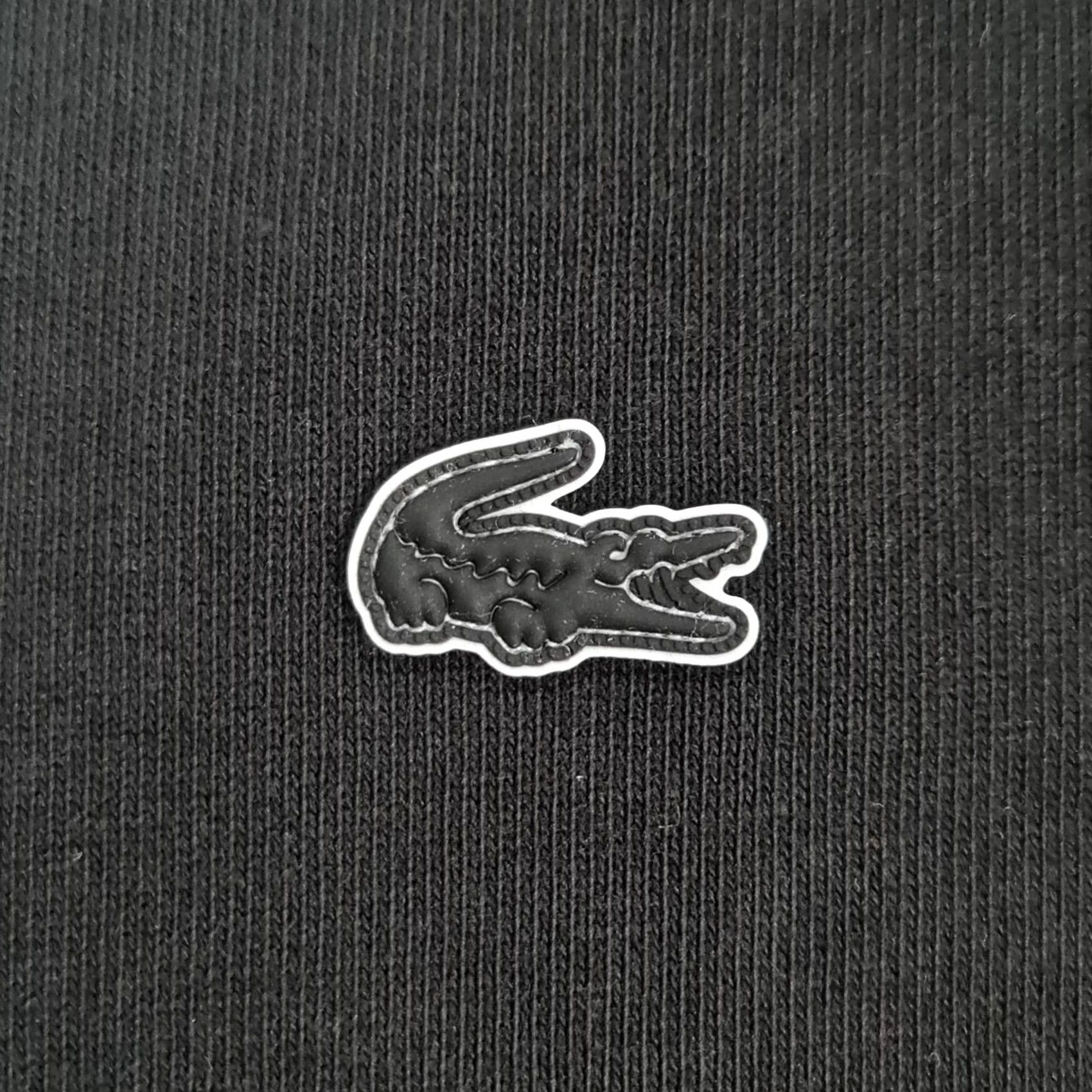Lacoste Lacoste Logo Sweatshirt Womens Black 8 UK Relaxed Oversized Pullover 100% Cotton Crew Neck Long Sleeve Size M / US 6-8 / IT 42-44 - 5 Thumbnail