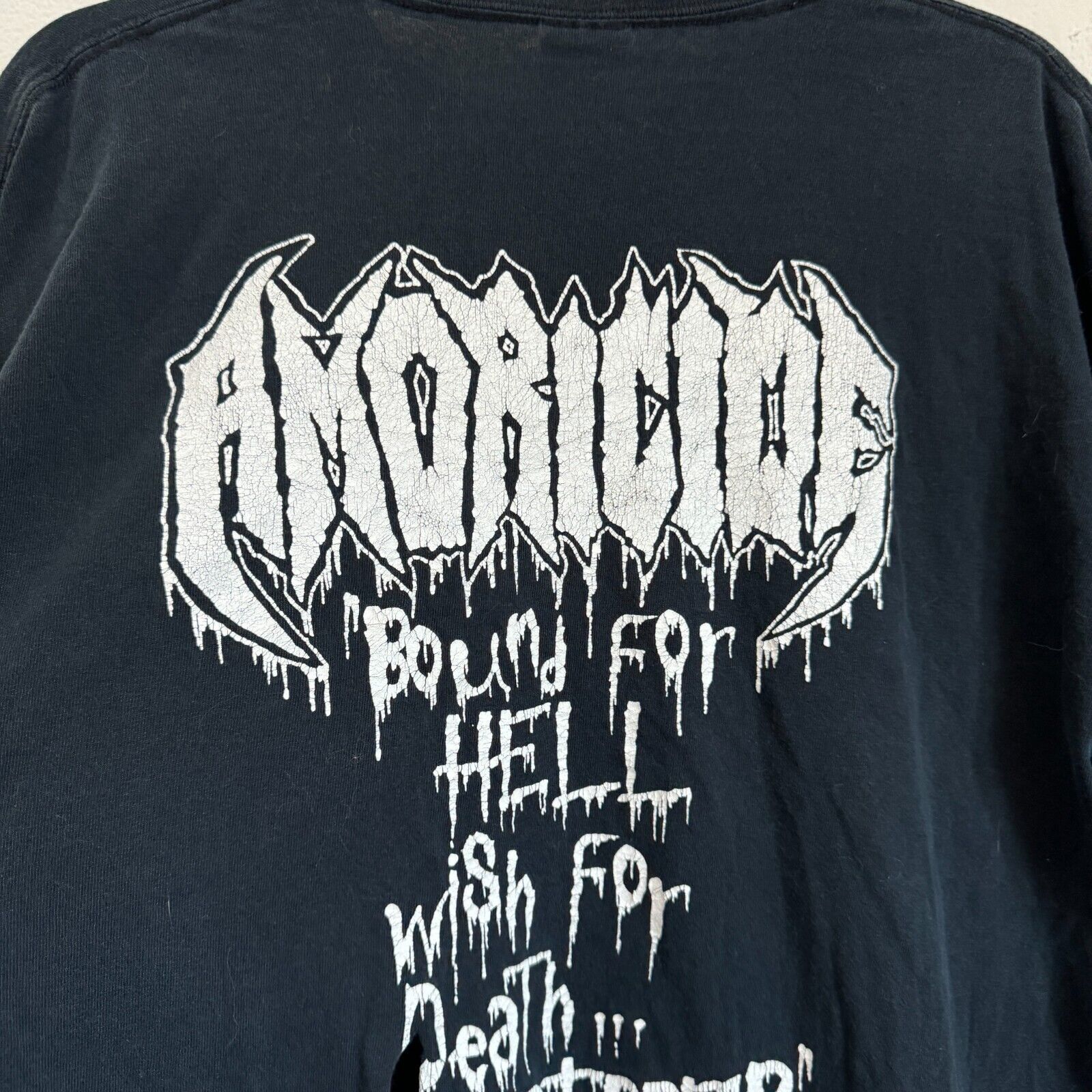 Gildan Amoricide Horror In The Flesh Hell Death Soul Band T-Shirt Size US L / EU 52-54 / 3 - 8 Thumbnail