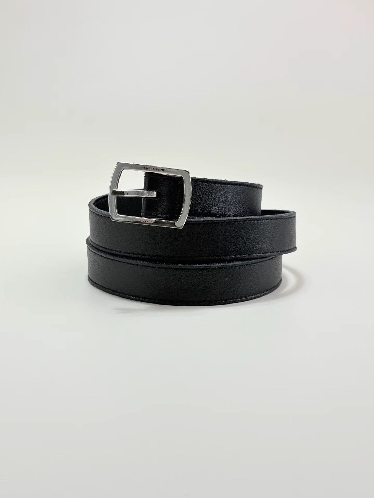 Saint Laurent Paris SAINT LAURENT SLP Black Belt K1 Size ONE SIZE - 1 Thumbnail