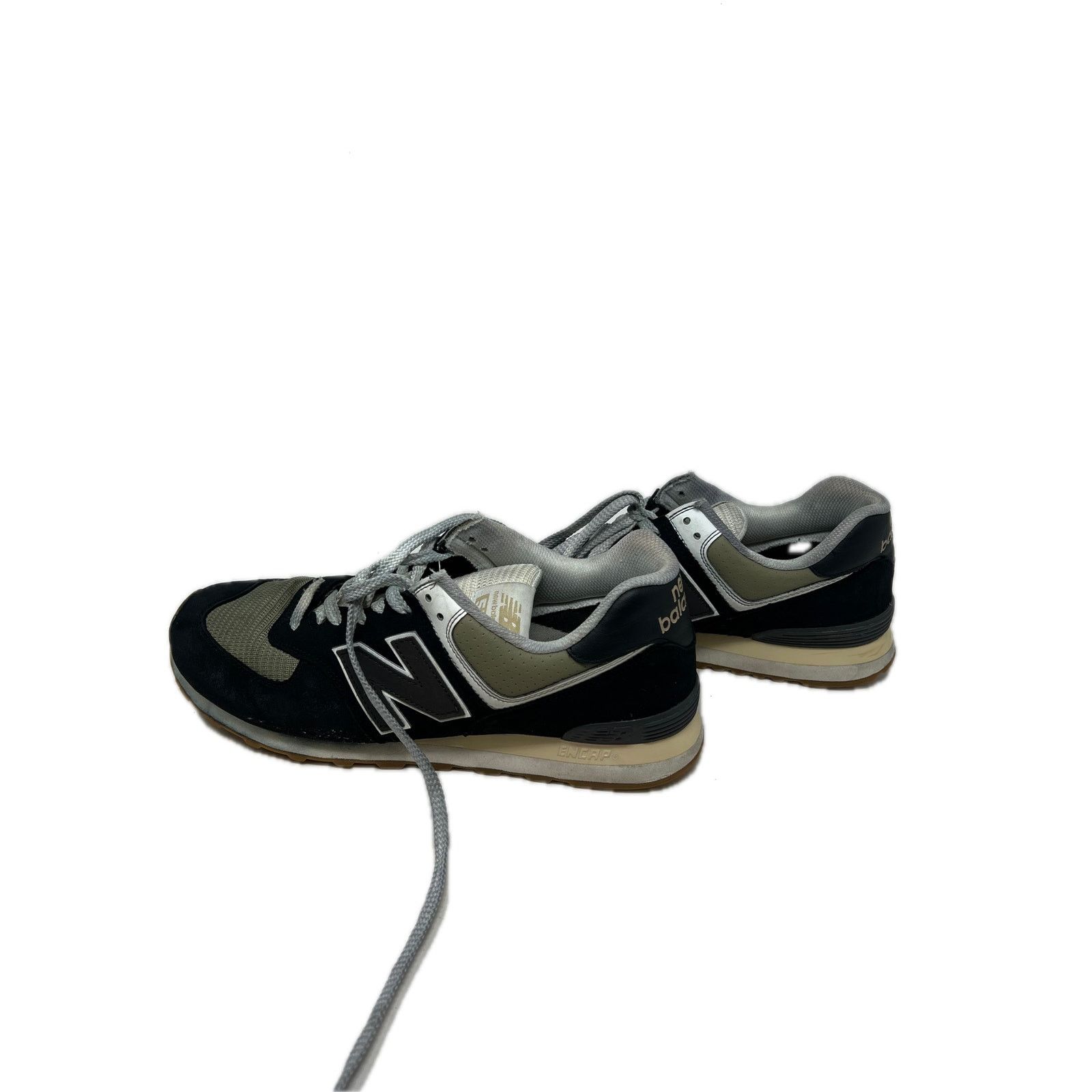 New Balance New Balance 574 Black Olive Gum Mens 12 Size US 12 / EU 45 - 2 Thumbnail