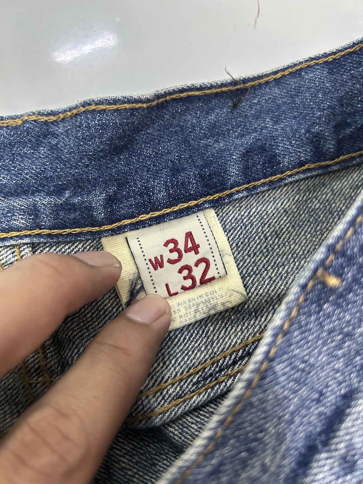 Abercrombie & Fitch × Vintage 💥 Vintage Abercrombie & Fitch Denim Distressed Punk Ripped Size US 34 / EU 50 - 15 Thumbnail