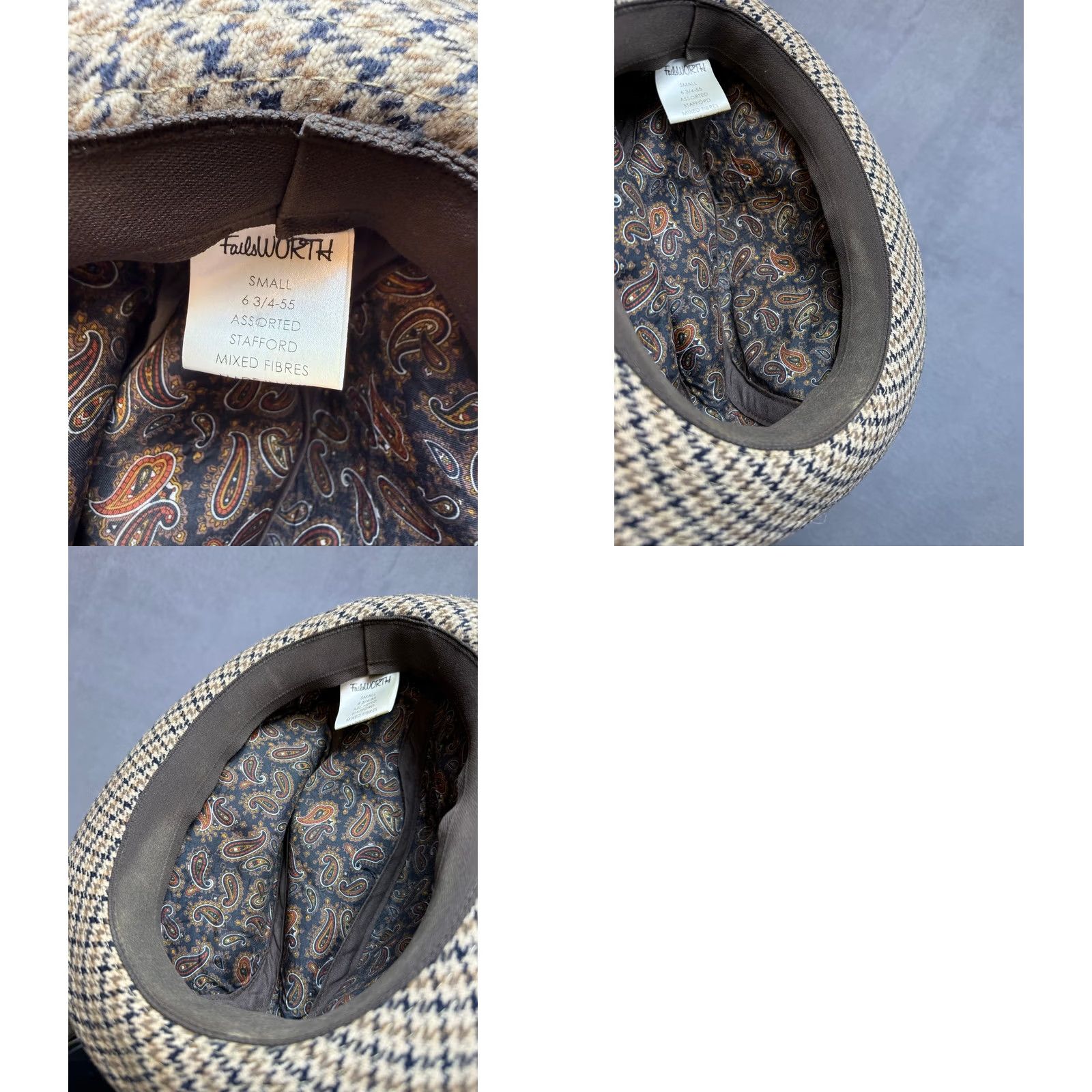 Vintage VINTAGE FailsWorth Fedora Hat Mens S Wool Blend Brown Fedora Hat S Mens Brown Size ONE SIZE - 8 Thumbnail