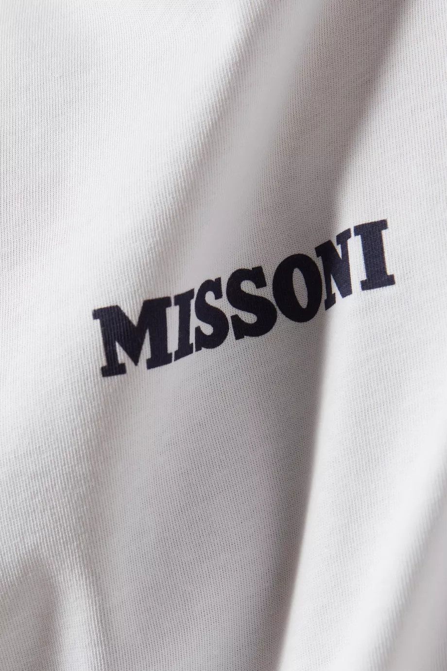 Missoni o1y0225 Logo Crewneck T-Shirt in White Size US S / EU 44-46 / 1 - 4 Thumbnail