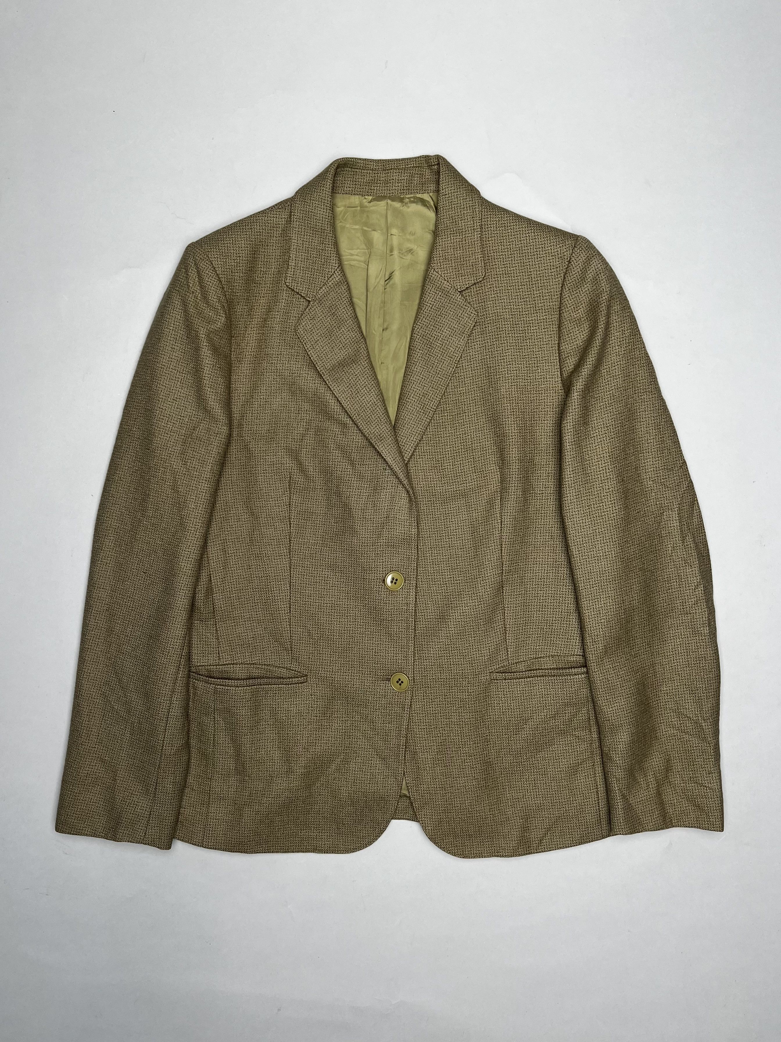 Burberry BURBERRY VINTAGE WOOL BLAZER BEIGE Size 36S - 1 Thumbnail