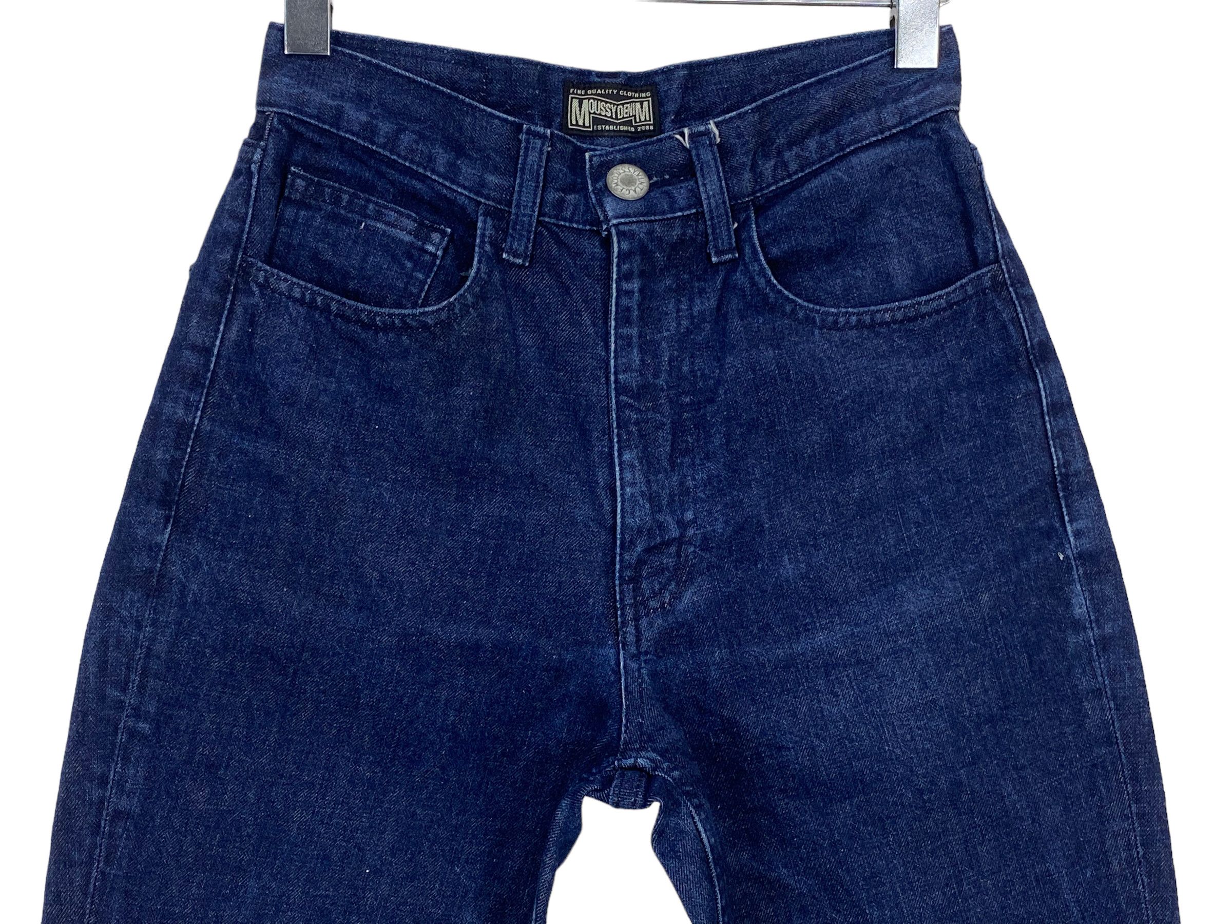 MOUSSY Vintage Moussy Cropped Skinny Jeans - Workwear Denim Pants Size 25" / US 0 / IT 36 - 3 Thumbnail