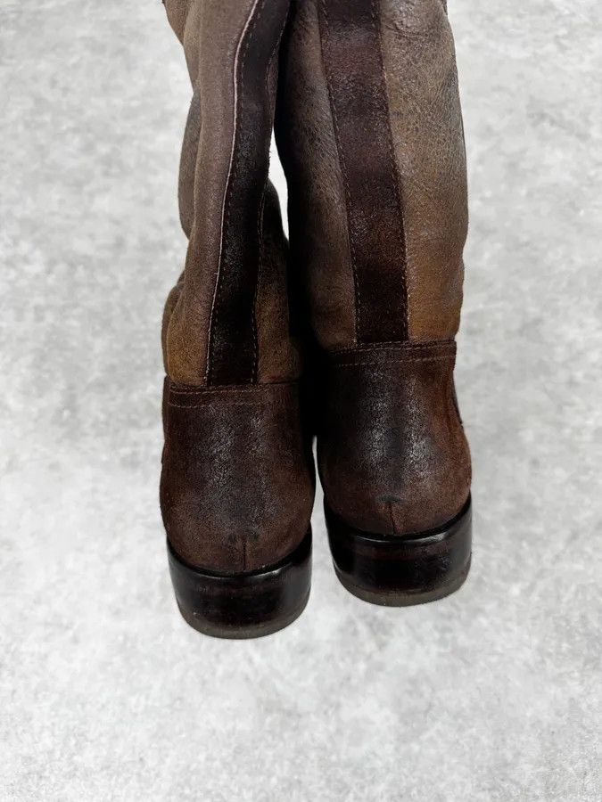 Dsquared2 2000s Dsquared2 Brown Biker Leather Ankle Boots Size US 8 / EU 41 - 8 Thumbnail
