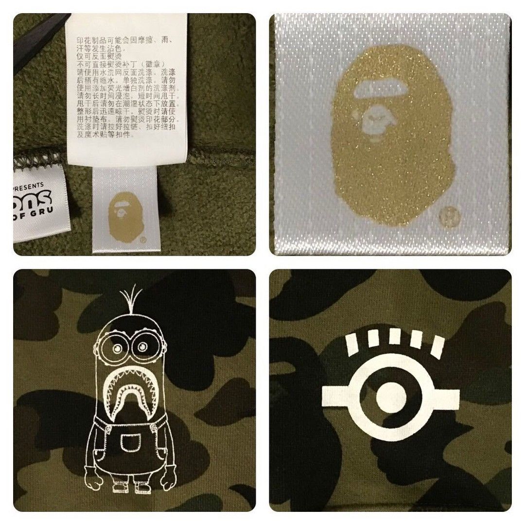 Bape BAPE × Minions Shark full zip Hoodie 1st camo a bathing ape Size US M / EU 48-50 / 2 - 9 Thumbnail