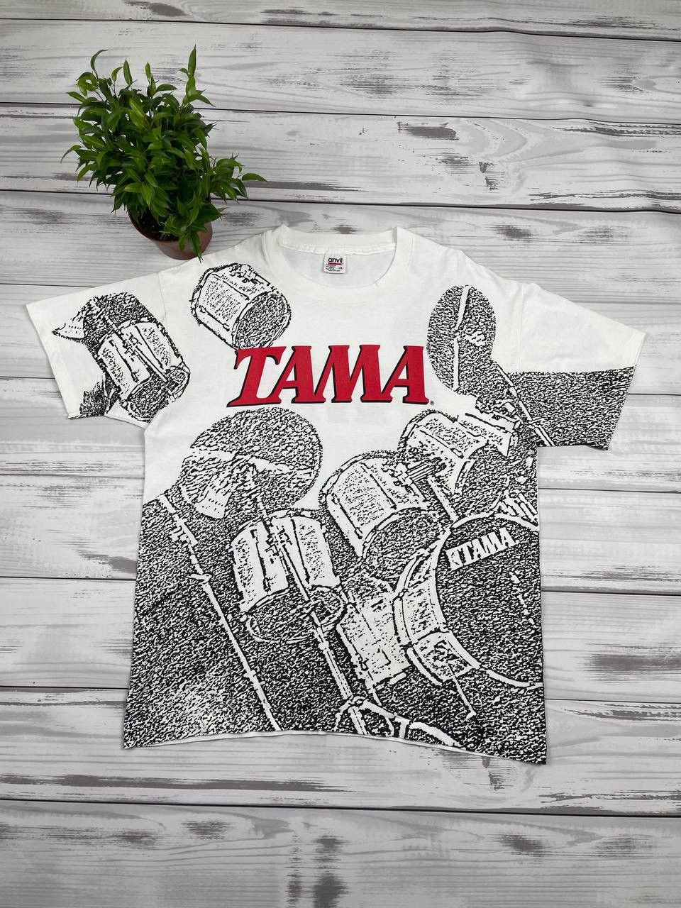 Band Tees Vintage TAMA DRUMS AOP TEE 1990s Size US XL / EU 56 / 4 - 1 Thumbnail