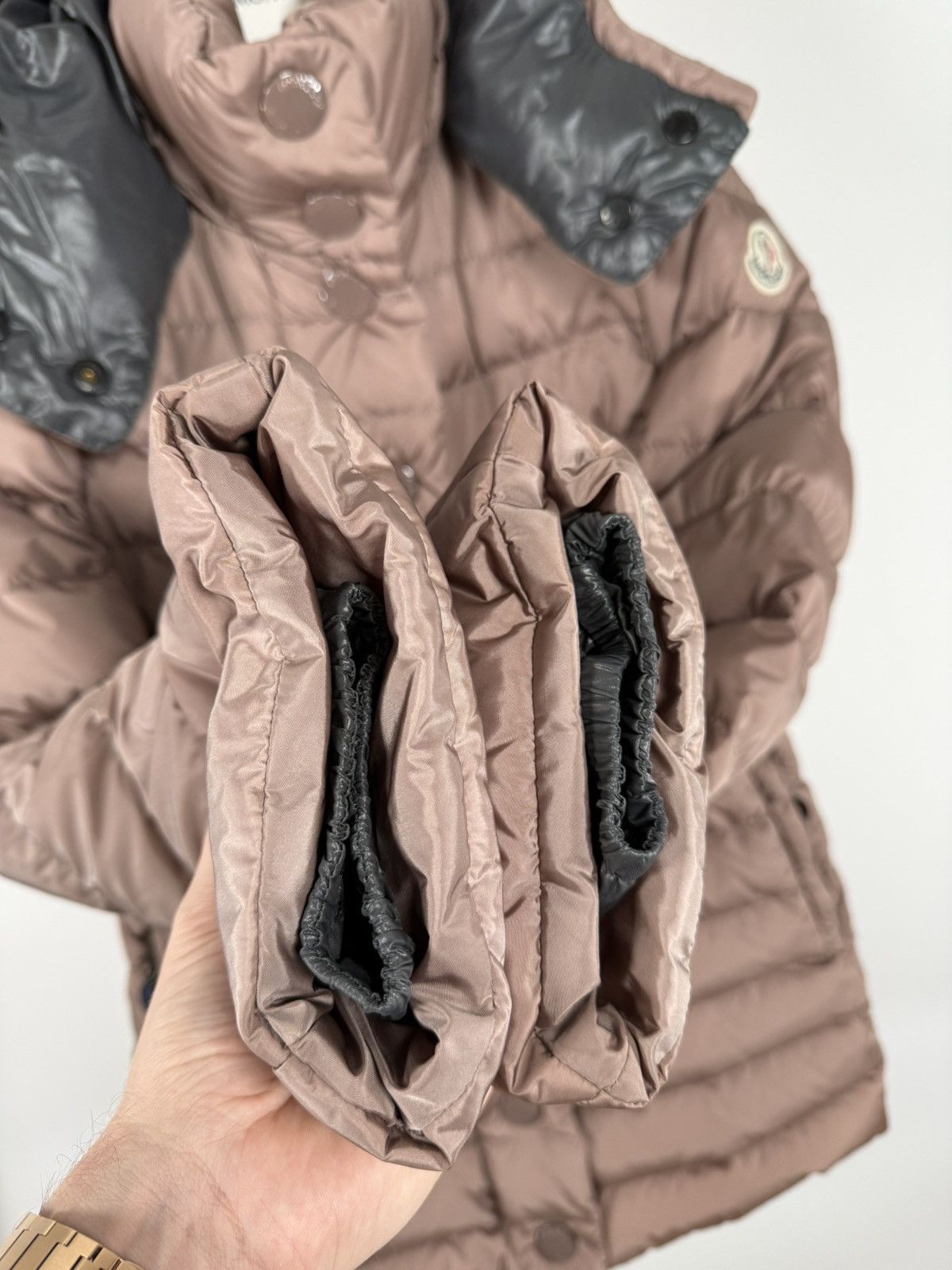 Moncler Moncler Women’s Jacket Jura Size 0 (XS) Beige/Brown Size XS / US 0-2 / IT 36-38 - 5 Thumbnail