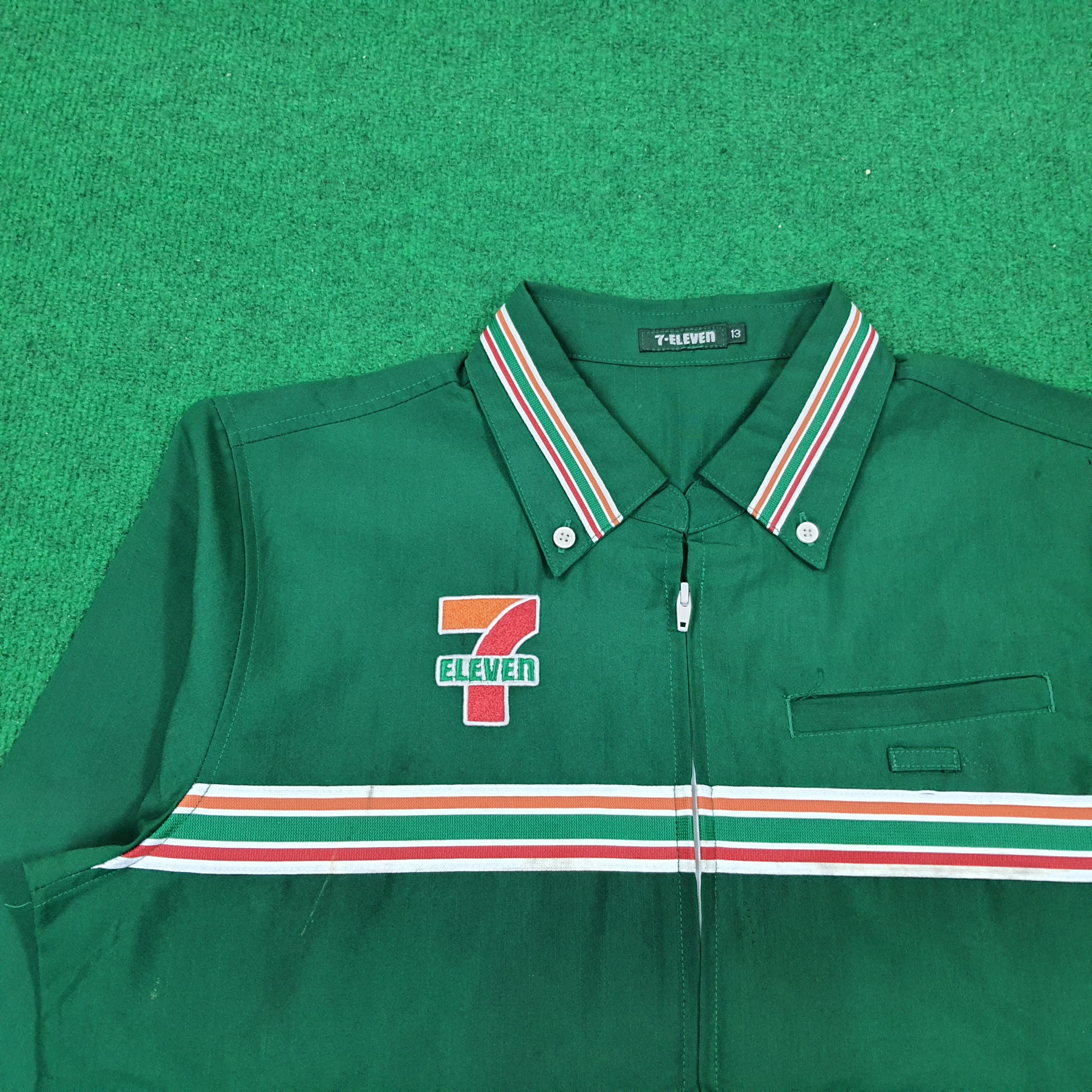 Japanese Brand × Vintage Vintage 7 Eleven Japan Worker Staff Uniform Jacket C219N23 Size US M / EU 48-50 / 2 - 2 Thumbnail