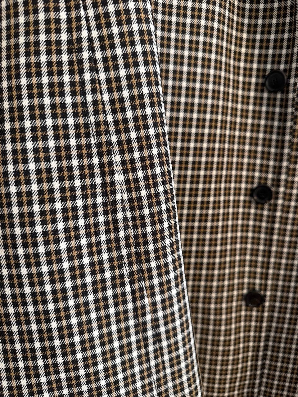Courreges Courreges Oversized Drop Shoulder Check Coat Size US M / EU 48-50 / 2 - 2 Thumbnail