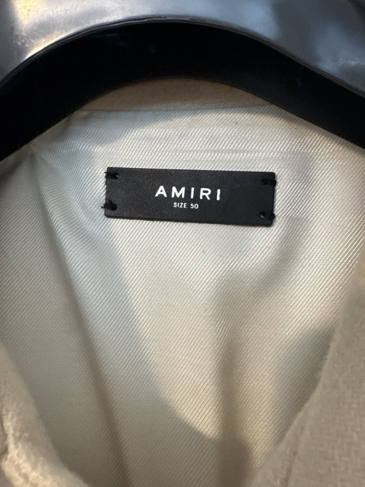 Amiri AMIRI Men’s Bone Varsity Jacket Size US M / EU 48-50 / 2 - 4 Thumbnail