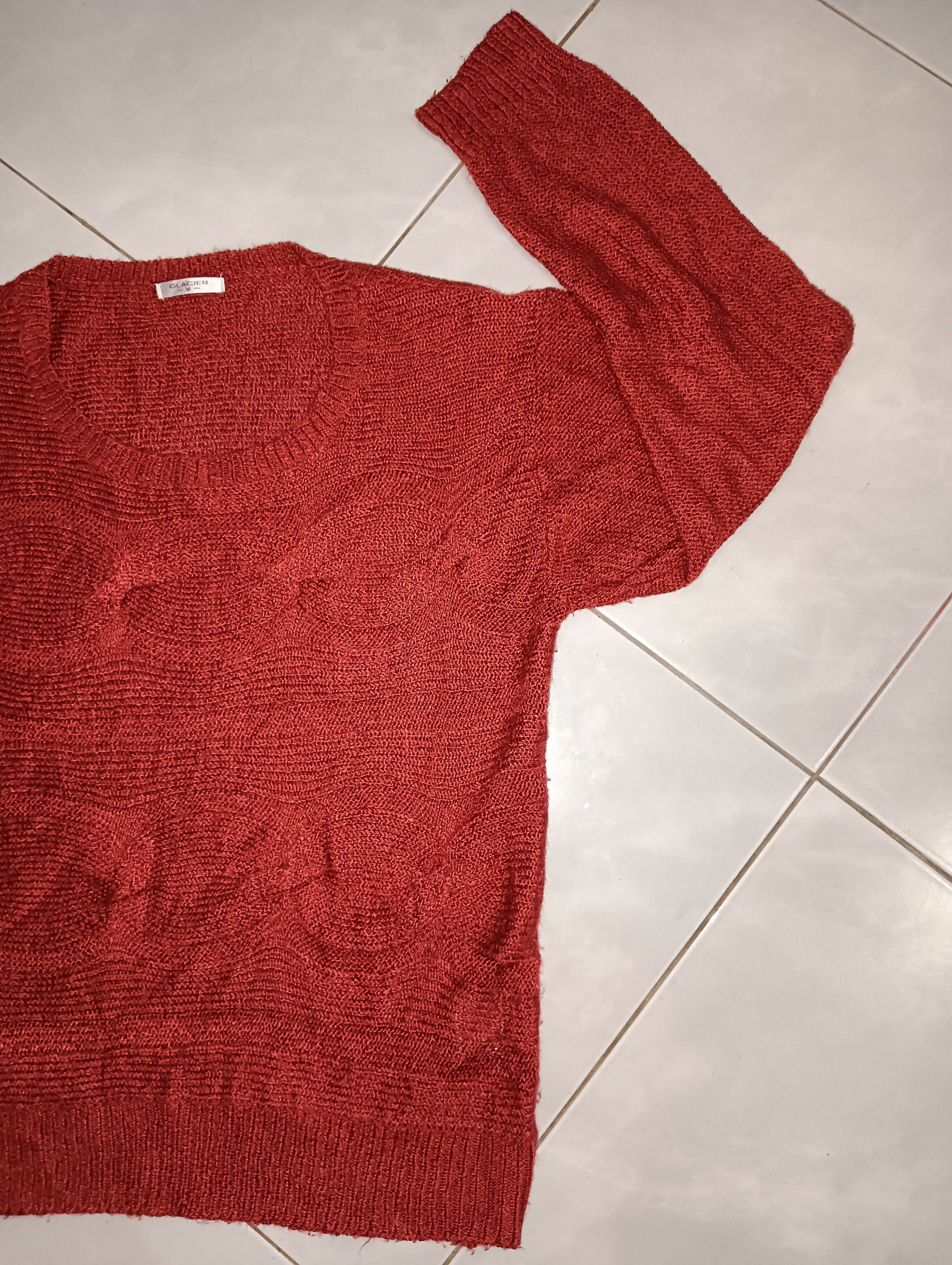 Vintage Glacier Maroon Shag Shaggy Fur Mohair Knitwear Size US M / EU 48-50 / 2 - 3 Thumbnail
