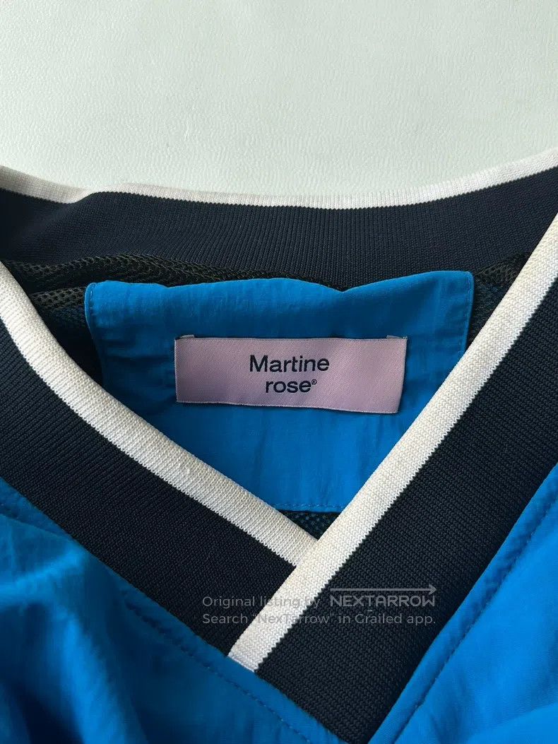 Martine Rose Martine Rose Lake blue nylon long-sleeved pullover ice hoc Size US XL / EU 56 / 4 - 3 Thumbnail