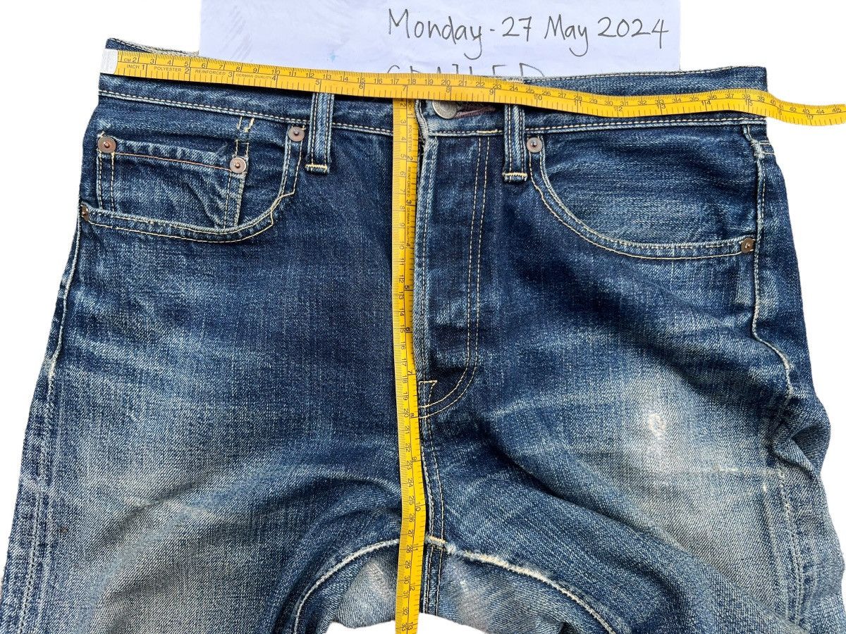 Kapital Kountry Vintage Kapital Distressed Straight Cut Denim Jeans 31x32 Size US 31 - 17 Thumbnail