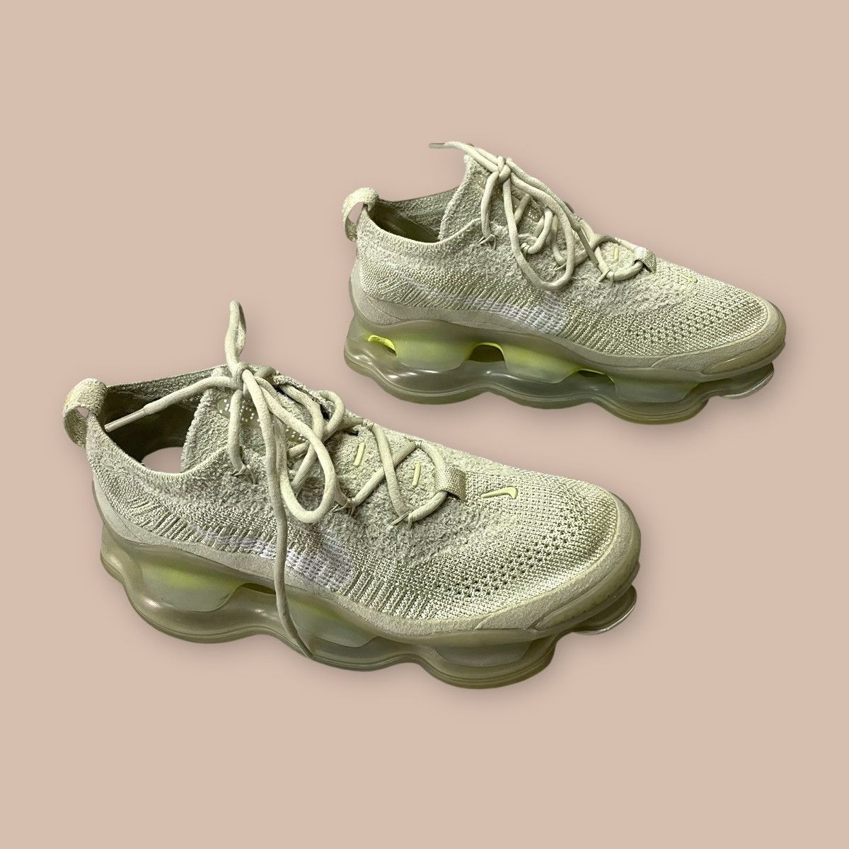 Nike WMNS Nike Air Max Scorpion Flyknit "Olive Aura" Size US 6.5 / IT 36.5 - 5 Thumbnail