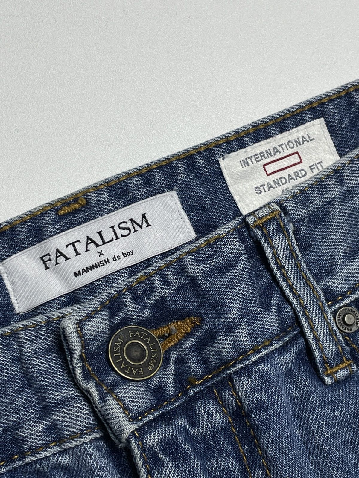 FDMTL SS19 Fatalism X Mannish De boy - Denim Pants Size US 31 - 4 Thumbnail