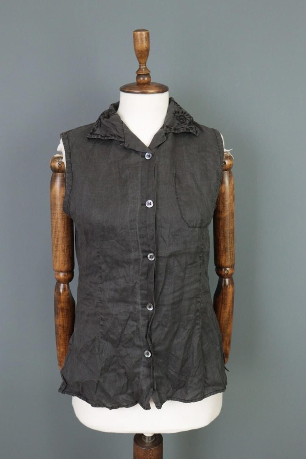 Romeo Gigli Romeo Gigli Milano Brown Button Down Blosue Shirt Size 42 Size M / US 6-8 / IT 42-44 - 1 Thumbnail