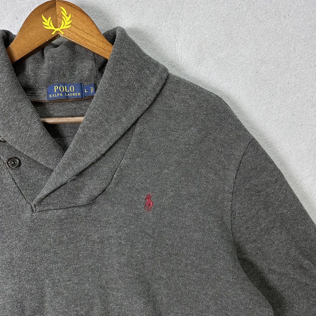 Polo Ralph Lauren Polo Ralph Lauren Shawl Collar Sweatshirt pullover Size US L / EU 52-54 / 3 - 2 Thumbnail
