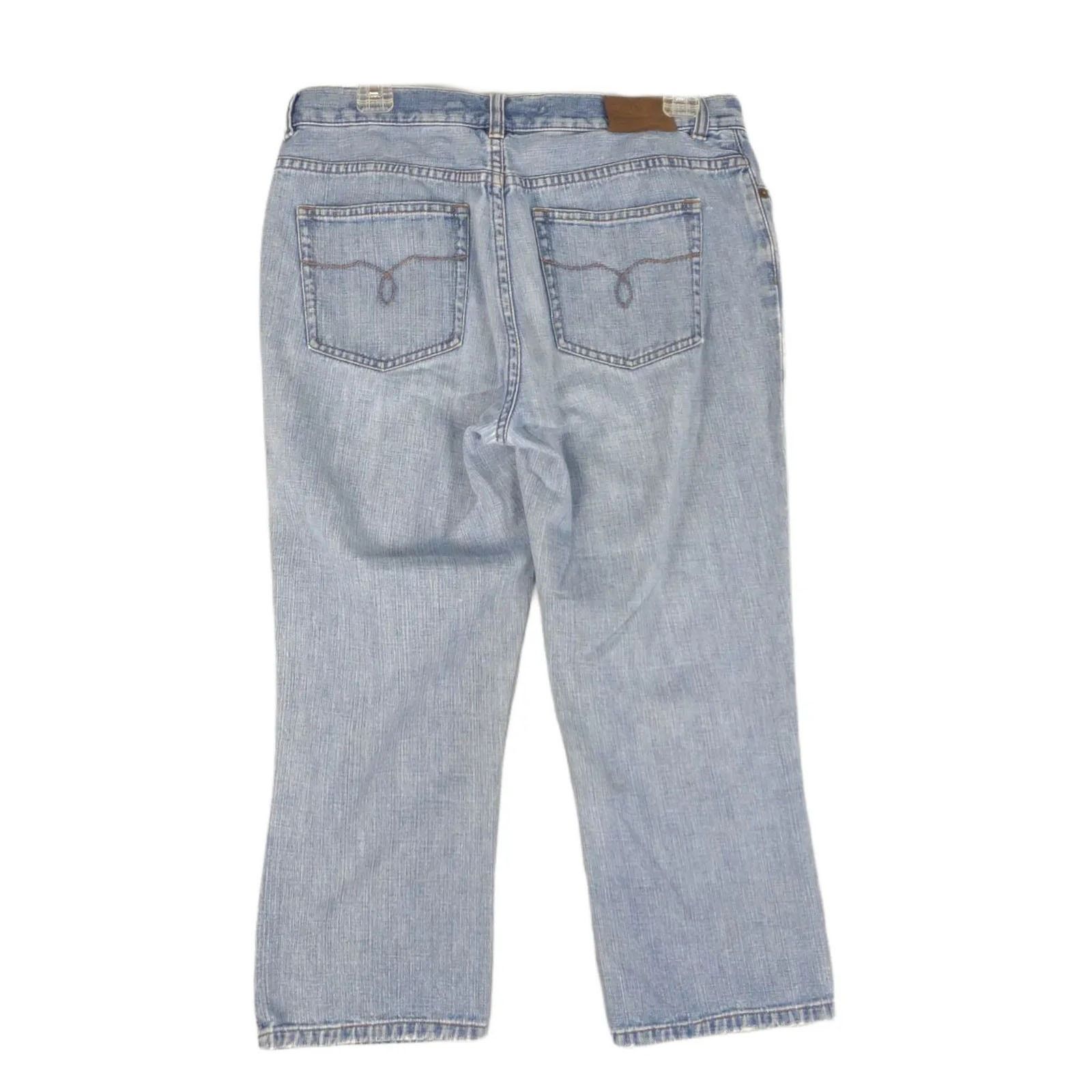 Ralph Lauren Vtg Y2K LAUREN JEANS Co Ralph Lauren Cropped Capri Denim Size 32" / US 10 / IT 46 - 2 Thumbnail