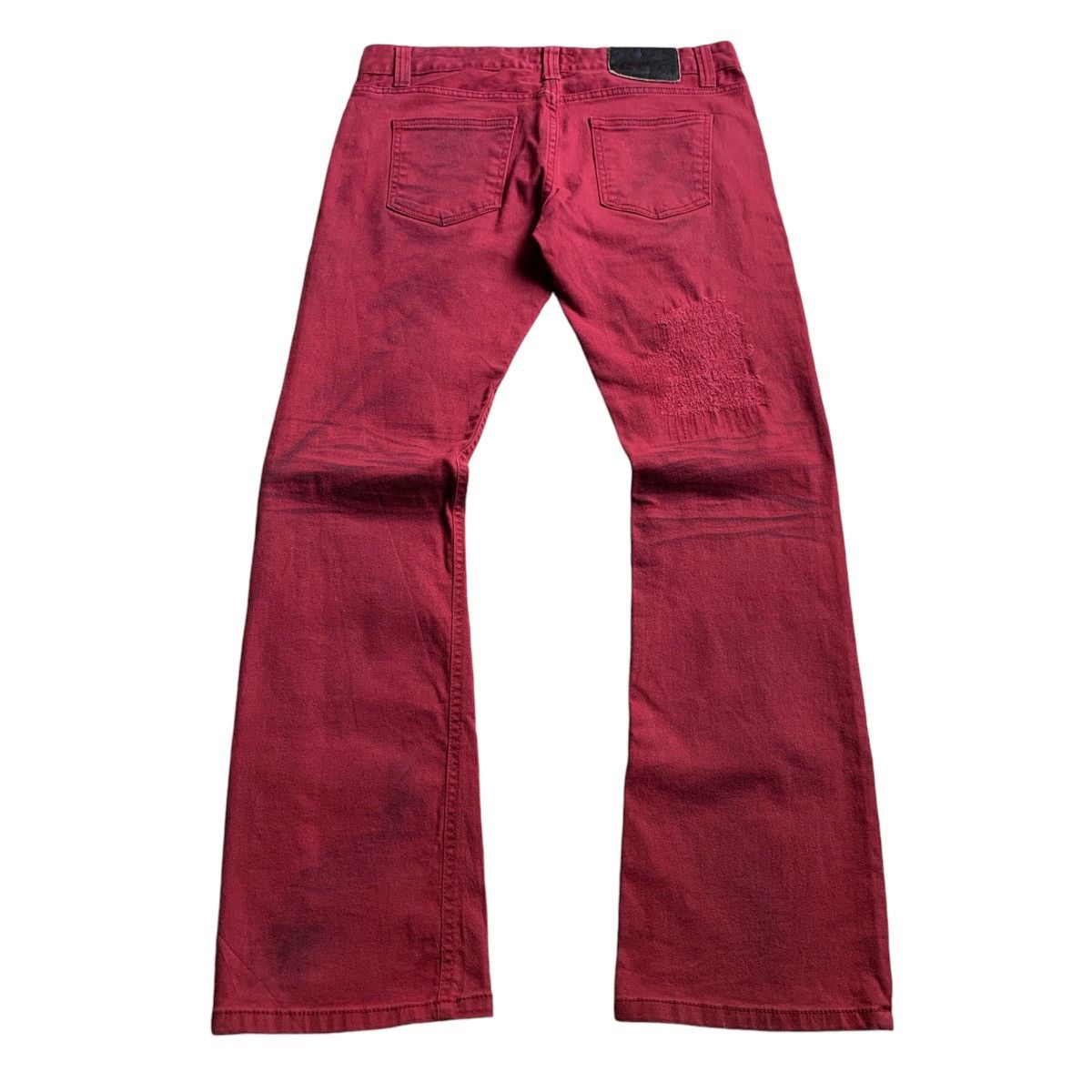 Japanese Brand LA Gate Painted Flare Japanese Jeans Size 34" / US 12 / IT 48 - 2 Thumbnail