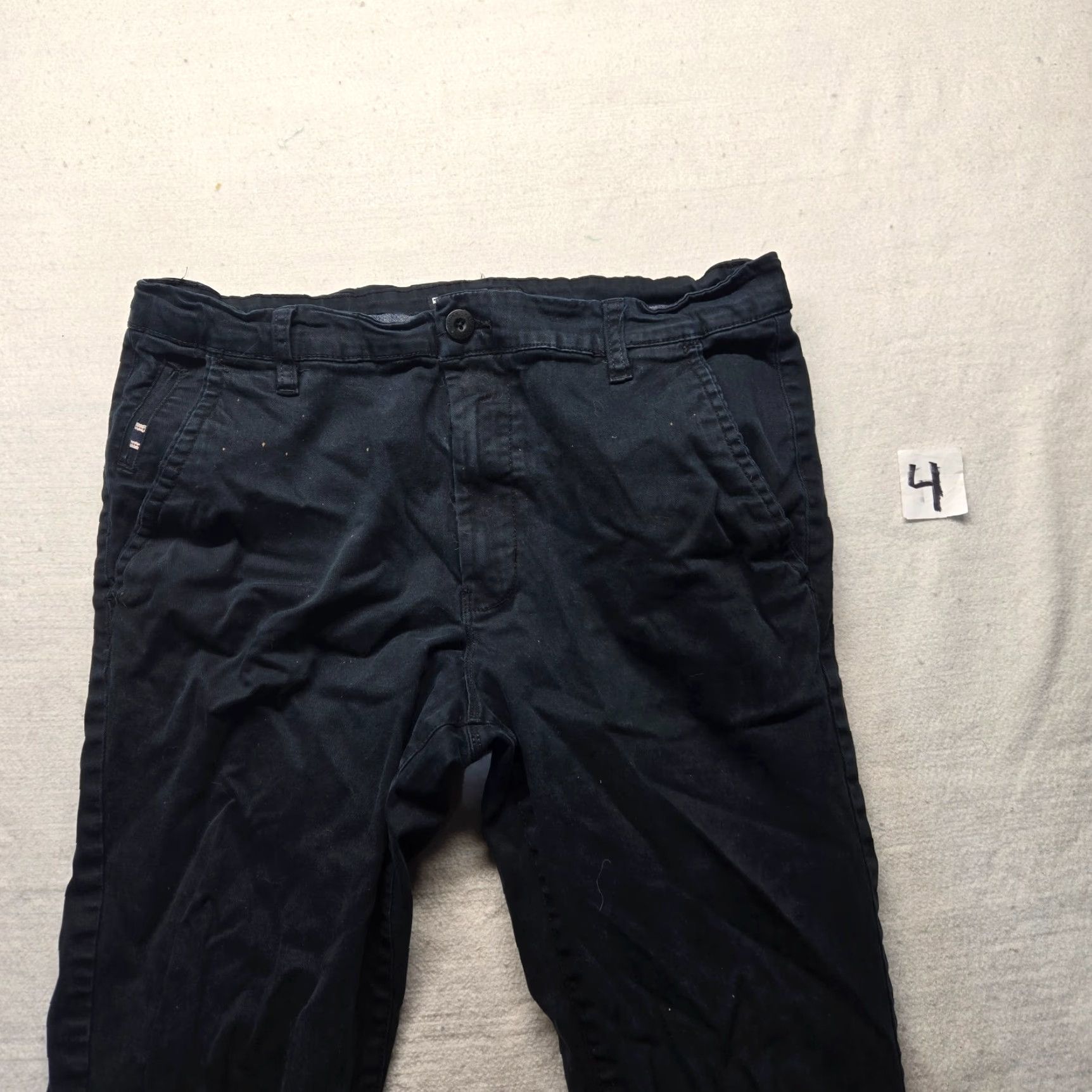 Southpole Southpole Pants Chino Black Mens Regular Size 32 x 30 Stretch Cotton Spandex 5-Pocket Tapered Belt Loops 89-... Size US 32 / EU 48 - 2 Thumbnail