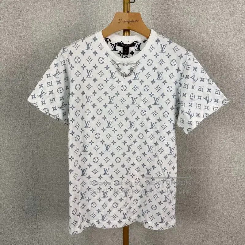 Louis Vuitton Louis Vuitton White Cotton Summer T. Size L / US 10 / IT 46 - 1 Thumbnail