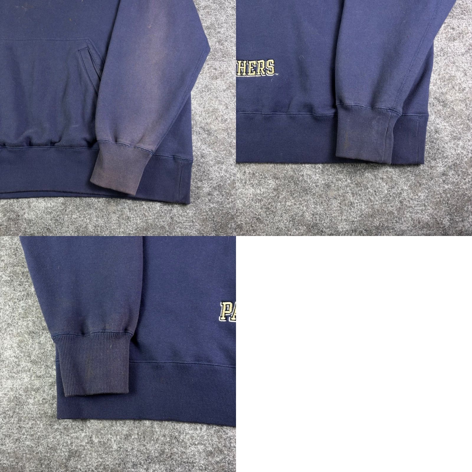 Nike VINTAGE Nike Pitt Panthers Hoodie Navy Blue Pullover Sweatshirt Mens XL PITT Size US XL / EU 56 / 4 - 8 Thumbnail