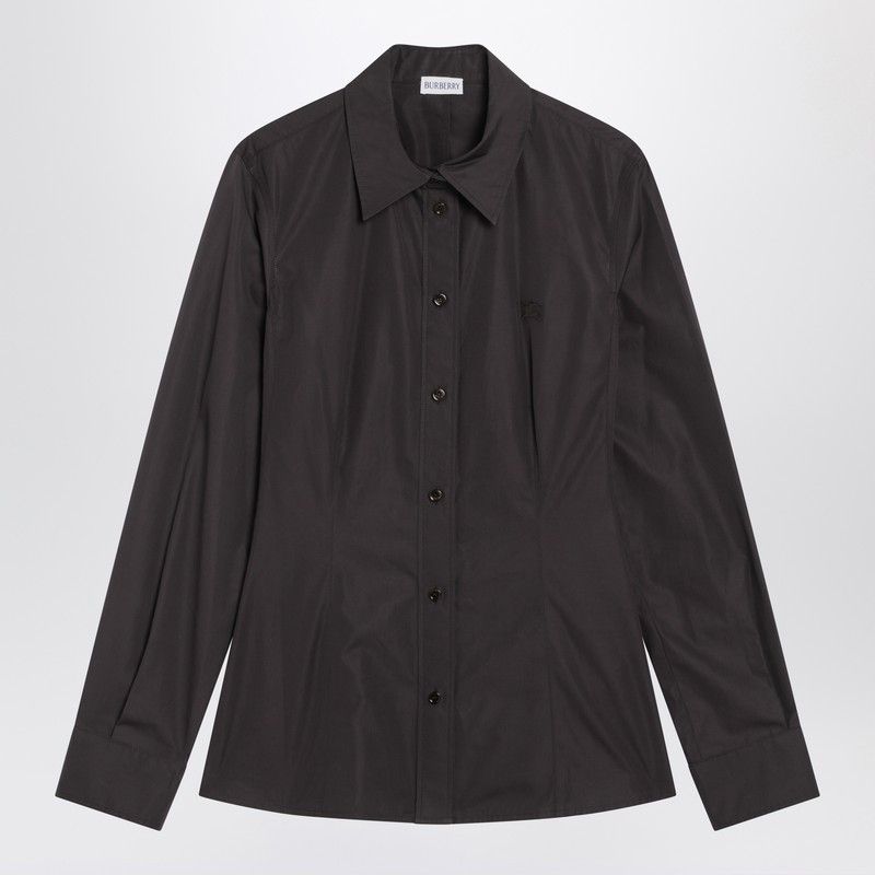 Burberry Burberry Brown Cotton Shirt Size S / US 4 / IT 40 - 1 Thumbnail
