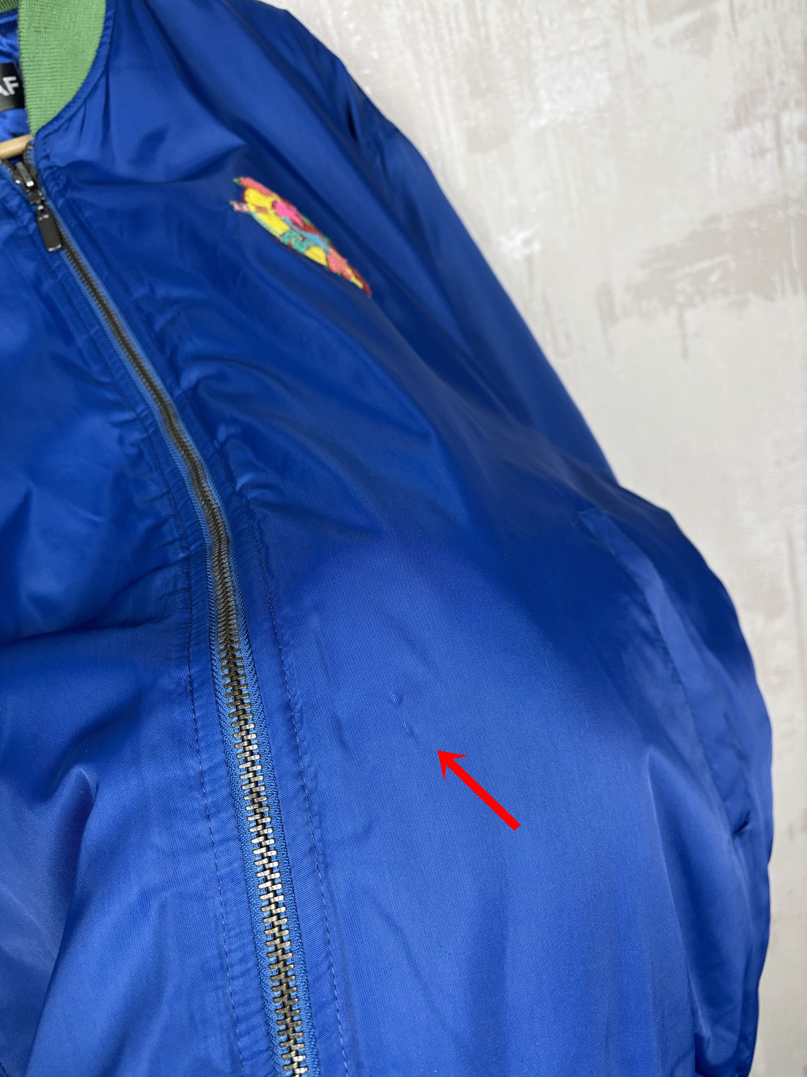 Vintage 90's NAF NAF Vintage Bomber Jacket Size fits to 2XL / 3XL Size US XXL / EU 58 / 5 - 8 Thumbnail