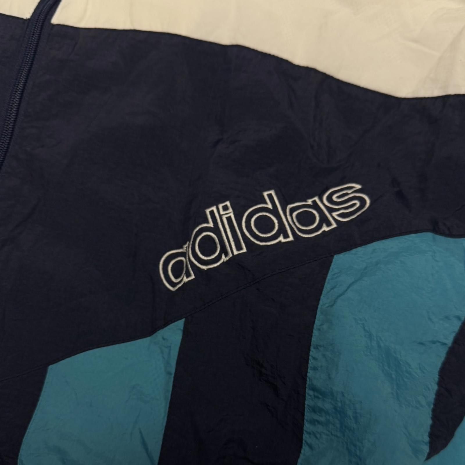 Adidas 90s Adidas Windbreaker — L — Size US L / EU 52-54 / 3 - 3 Thumbnail