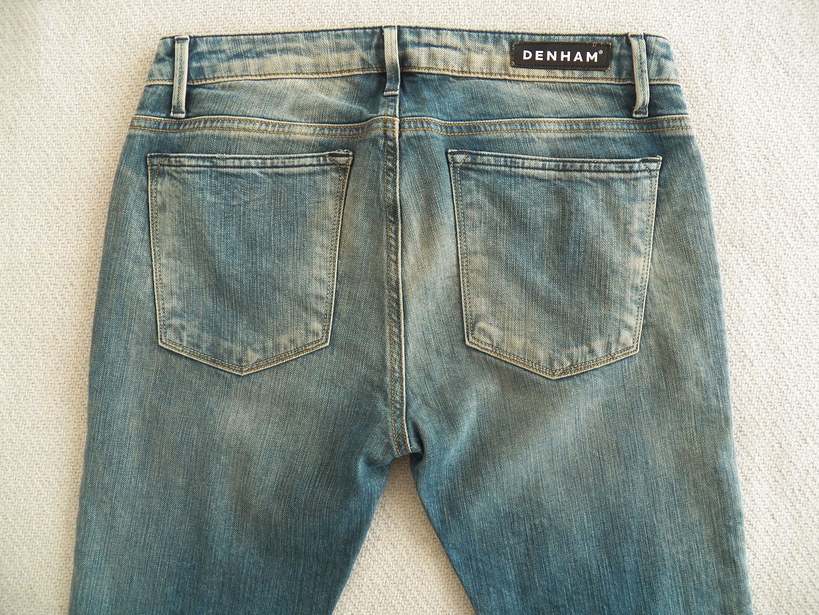 DENHAM Denham Cleaner Regular Fit Skinny Jeans W30 L34 Washed Blue Size 30" / US 8 / IT 44 - 7 Thumbnail
