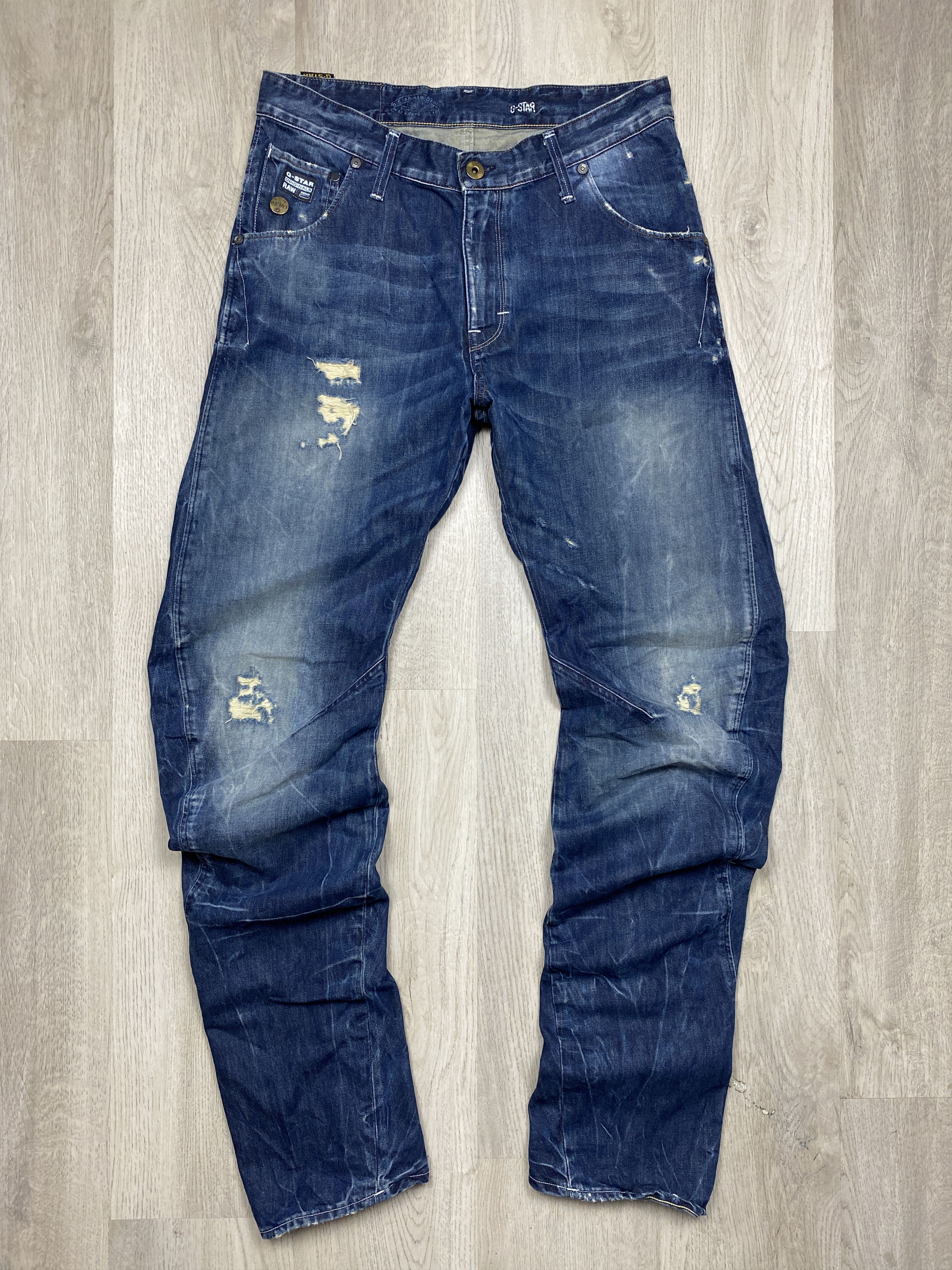 G-Star G Star Raw Vintage Mens Denim Pants Arc Loose Tapered Jeans Size US 31 - 1 Thumbnail