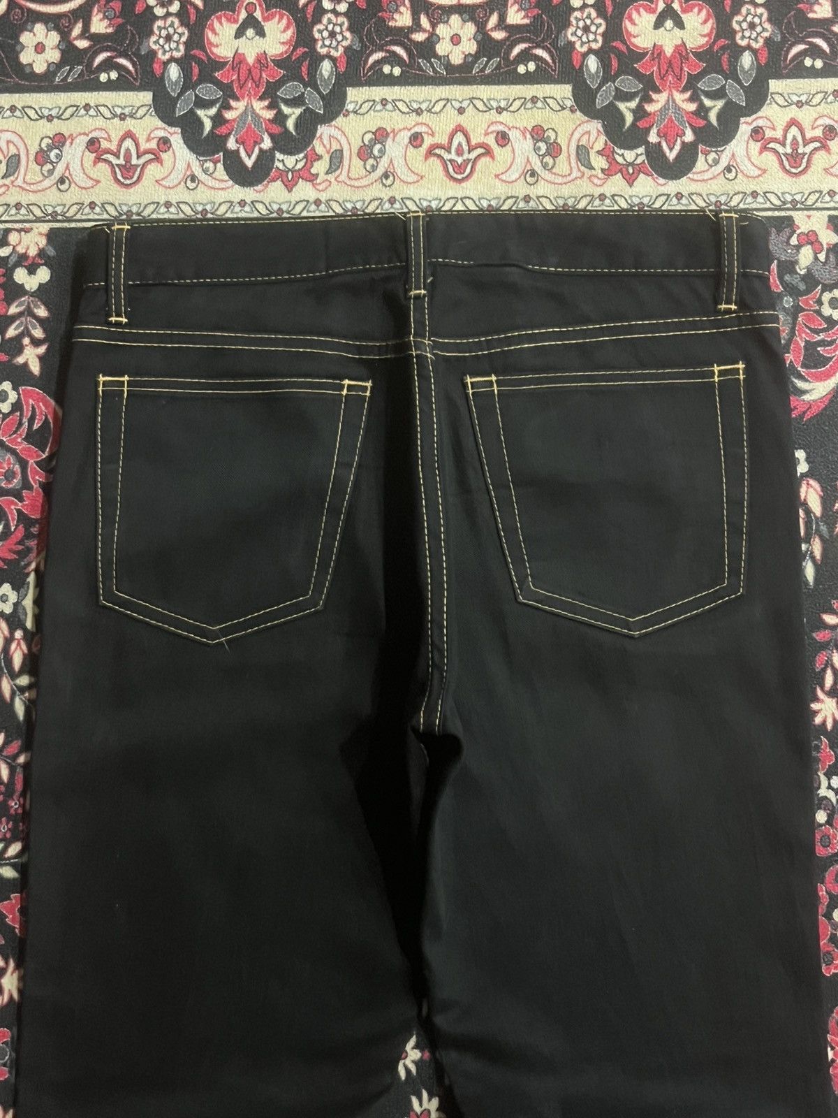Junya Watanabe Junya Watanabe Comme des Garcons Black Slim Straight Jeans Size US 32 / EU 48 - 6 Thumbnail