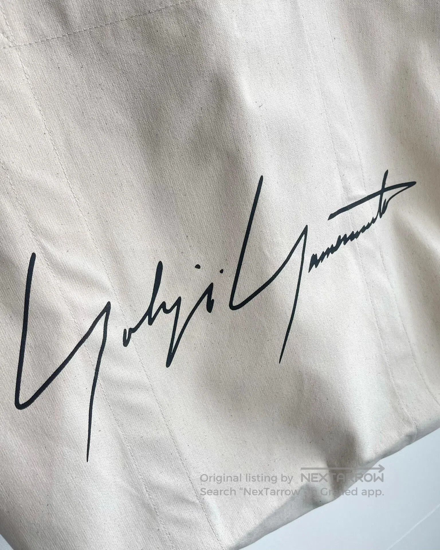 Yohji Yamamoto Yohji Yamamoto Canvas Tote Bag. Size ONE SIZE - 3 Thumbnail