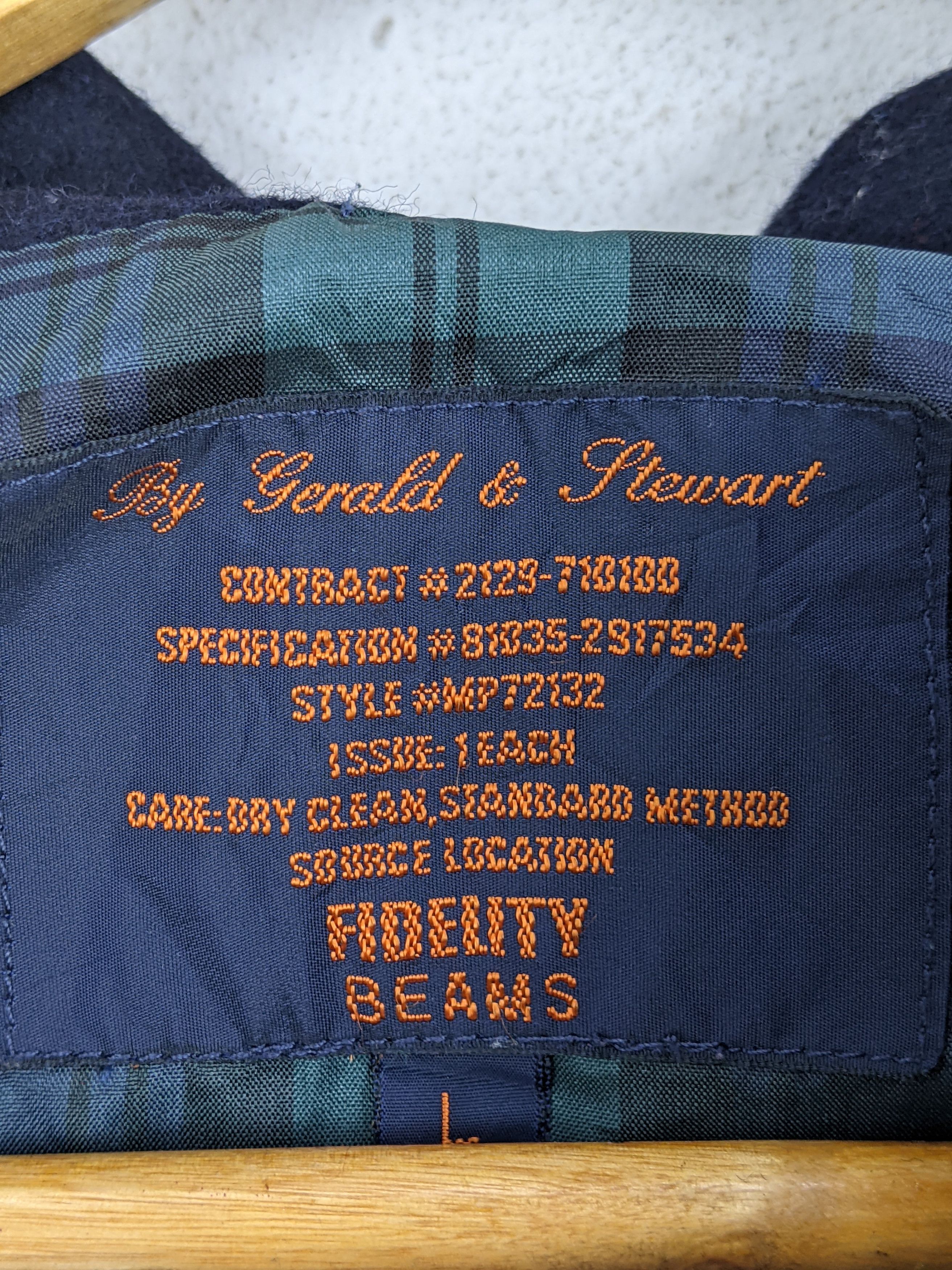 Beams Plus Vintage Fidelity Beams Navy Wool Jacket MJ0120Z Size US L / EU 52-54 / 3 - 5 Thumbnail