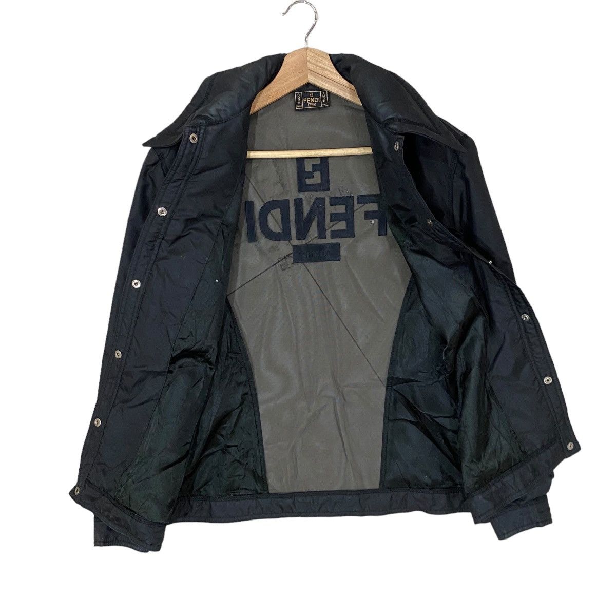 Fendi HEAT🔥FENDI JEANS MESH BACK SNAP FRONT SWINGER JACKET Size US S / EU 44-46 / 1 - 11 Thumbnail
