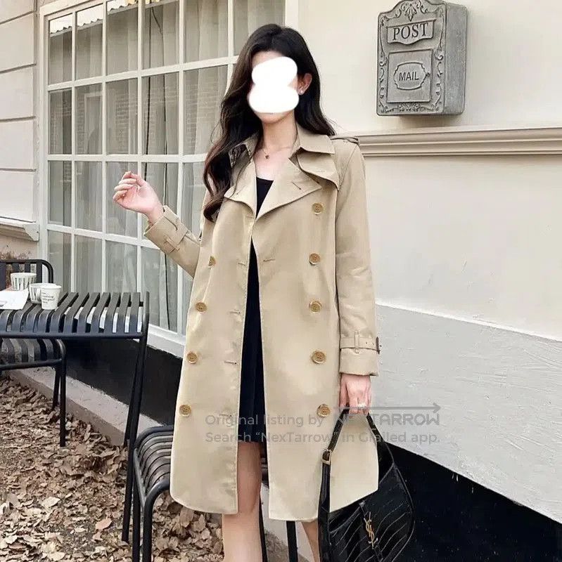Burberry Burberry Khaki Cotton Women's Trench Coat. Size S / US 4 / IT 40 - 8 Thumbnail