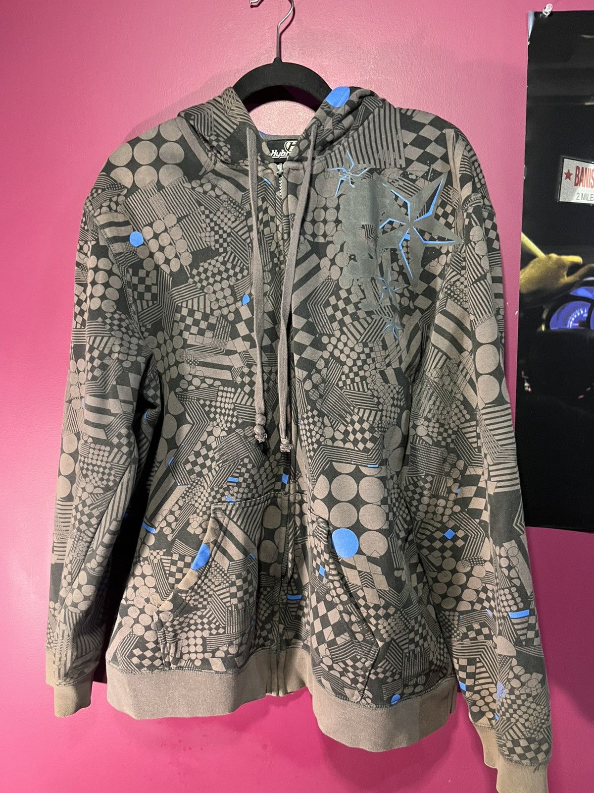 Hawk Hybrid y2k all over hoodie Size US S / EU 44-46 / 1 - 1 Thumbnail