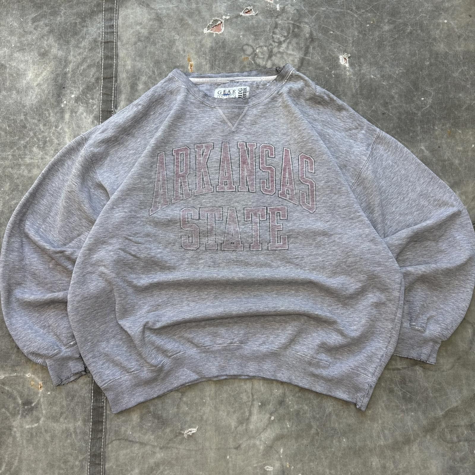 Gear for Sports Vintage 90s Arkansas State Indians Red Wolves Sweatshirt Size US XL / EU 56 / 4 - 1 Thumbnail
