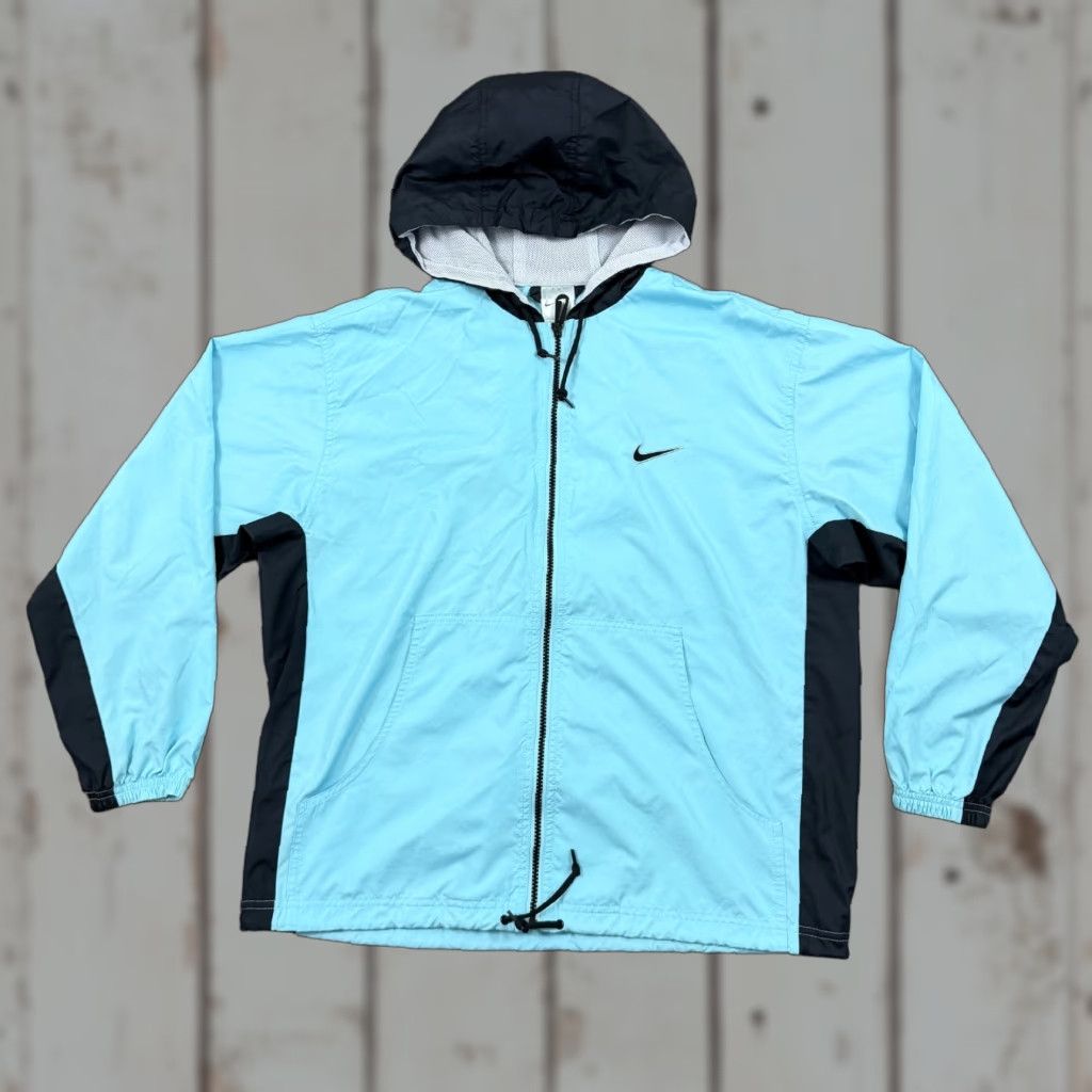 Nike VINTAGE Nike Jacket Womens M 8-10 Blue Windbreaker Full Zip Pockets 90s Style Nike Womens M Blue Windbreaker Full Zip Pockets 90s Size M / US 6-8 / IT 42-44 - 1 Thumbnail