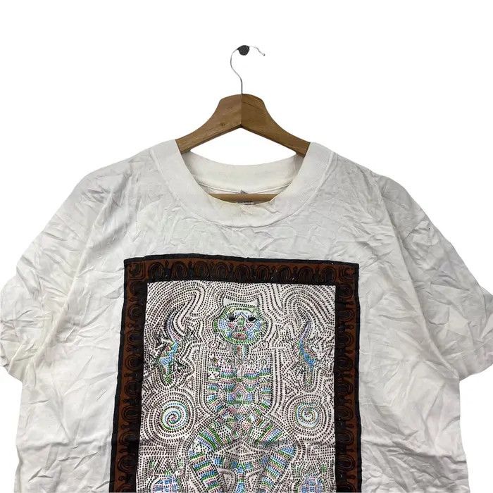 Vintage Vtg BALI PRIMITIVE DESIGN Hand Made Art Tee Shirt Travel Size US L / EU 52-54 / 3 - 2 Thumbnail
