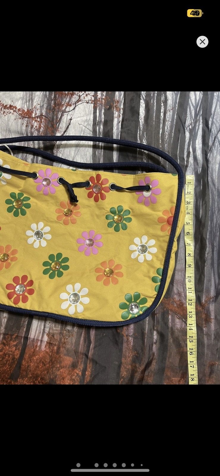 Vintage ***FINAL DROP***RARE 90s JEWEL PULL CLOSURE TOTE BAG O/S Size ONE SIZE - 2 Thumbnail