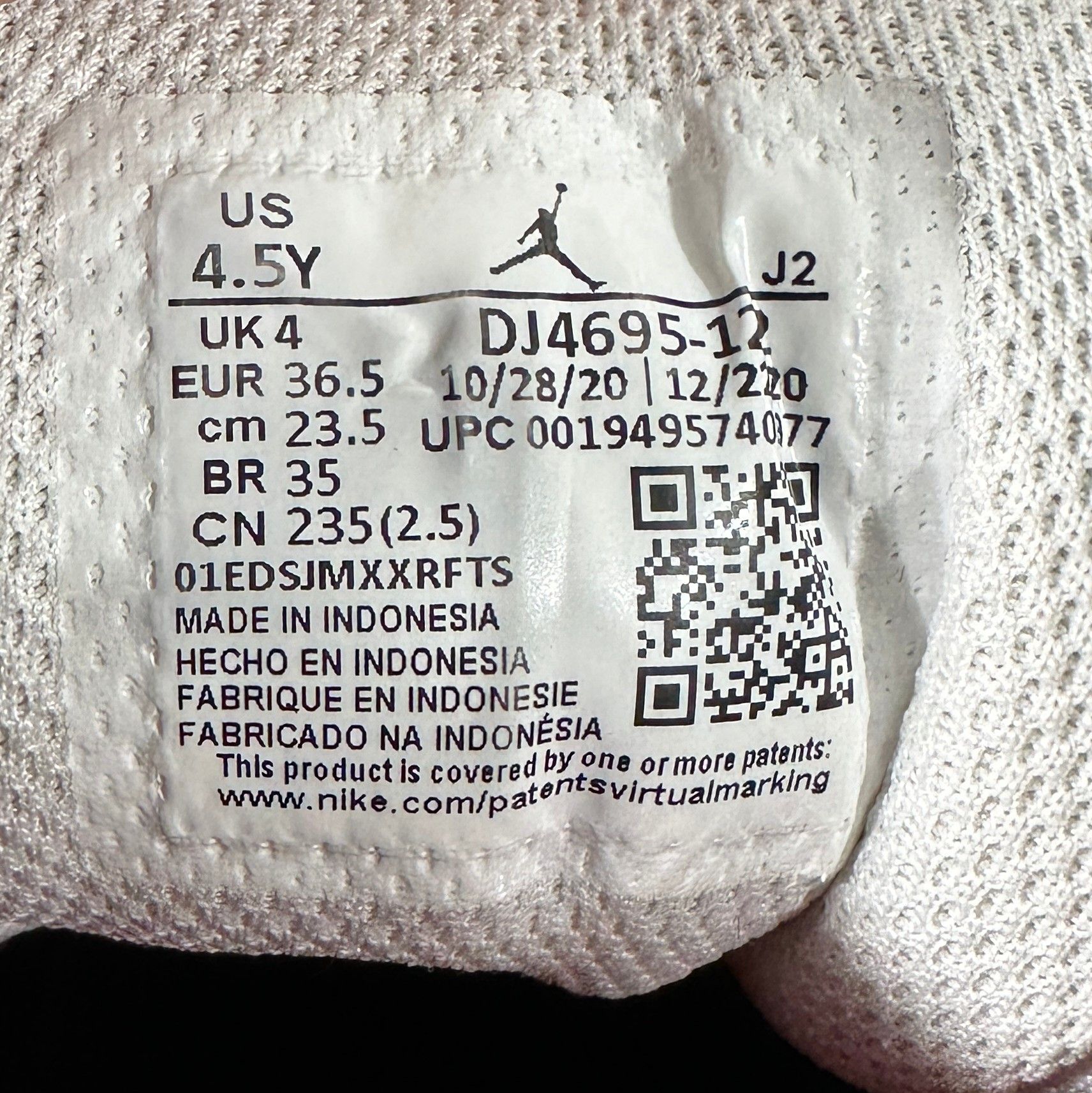 Jordan Brand Nike Air Jordan 1 Mid "White/Gym Red" Young Sneakers Casual Size US 5 / EU 37 - 13 Thumbnail