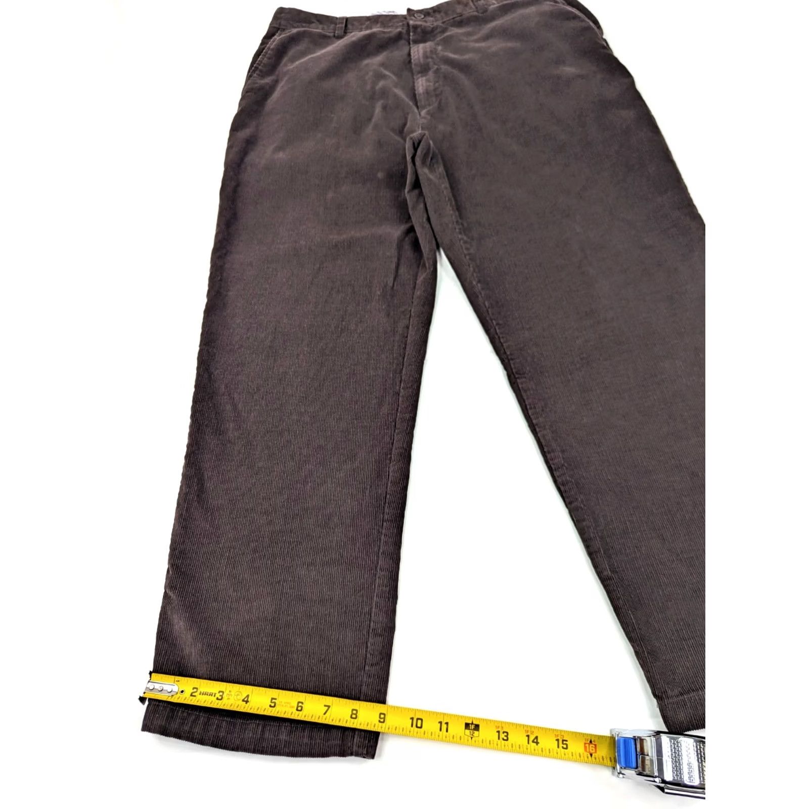 Club Room Club Room Corduroy Straight Leg Pants Men 36x29 Brown Cotton EUC Size US 36 / EU 52 - 2 Thumbnail