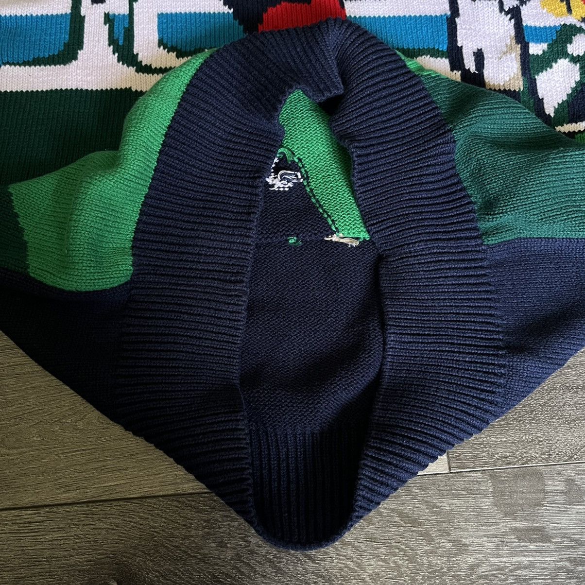 John Ashford × Vintage Vintage 1990s John Ashford Golf Knit All Over Logo Sweater Size US XL / EU 56 / 4 - 3 Thumbnail