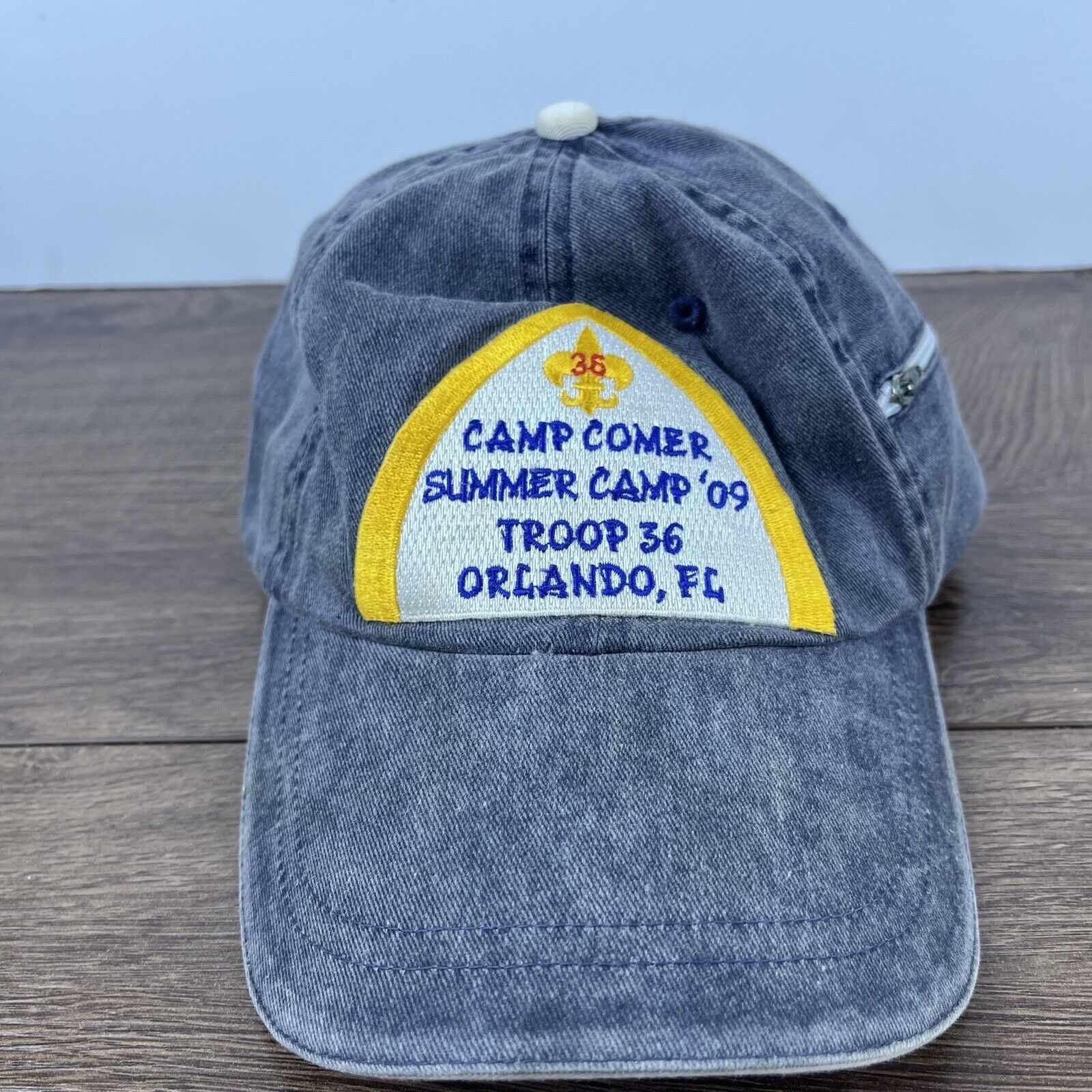 Other Camp Comer Hat Troop 36 Orlando Florida Gray Hat Adjustable Size ONE SIZE - 1 Thumbnail